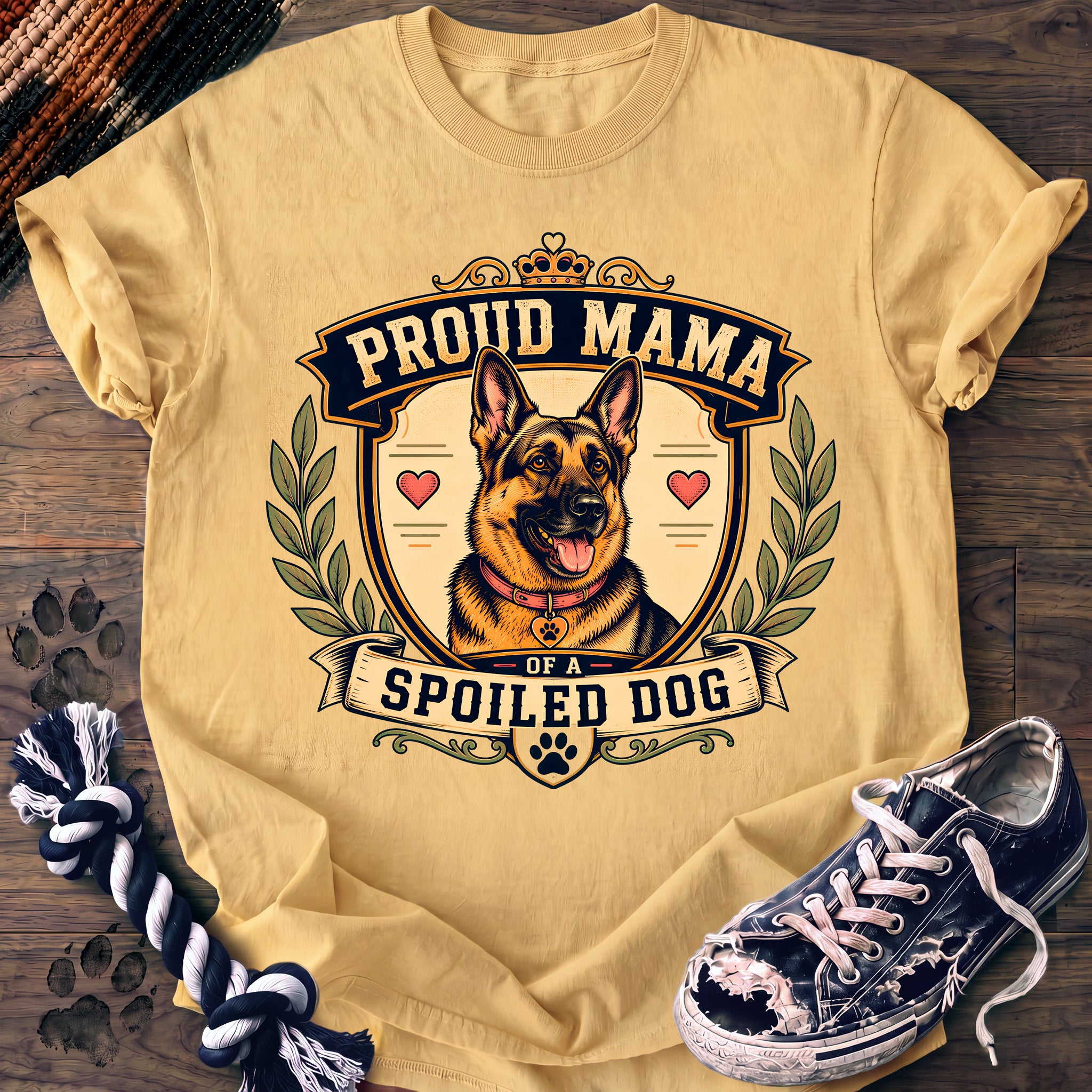 PAWSSION CLUB t-shirt in Butter color - SKU PC-0160