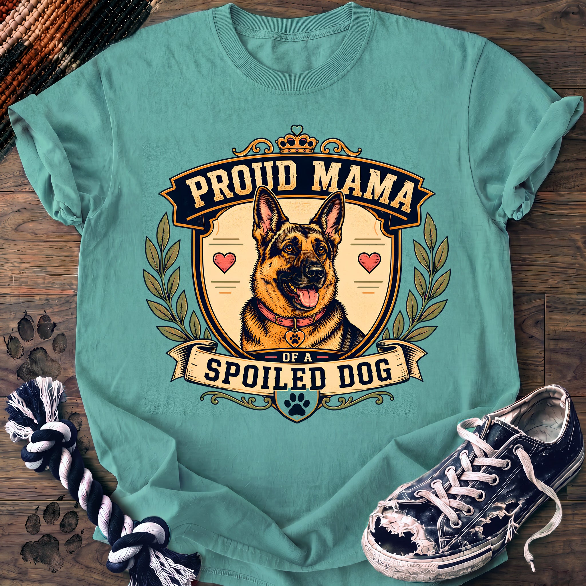 PAWSSION CLUB t-shirt in ChalkyMint color - SKU PC-0160