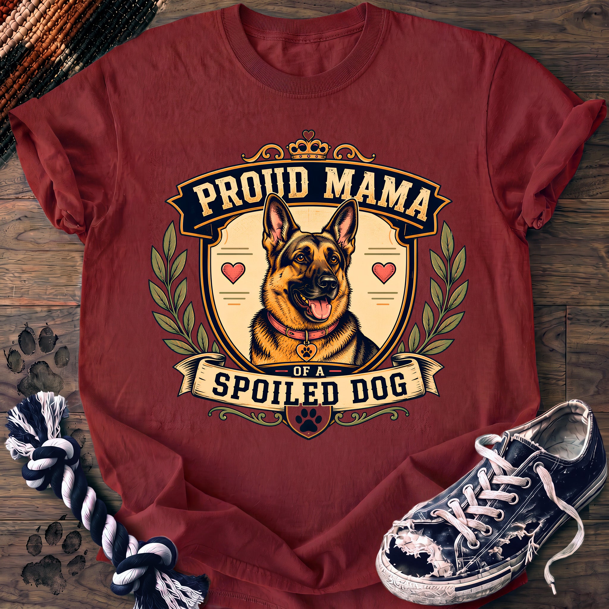 PAWSSION CLUB t-shirt in Chili color - SKU PC-0160