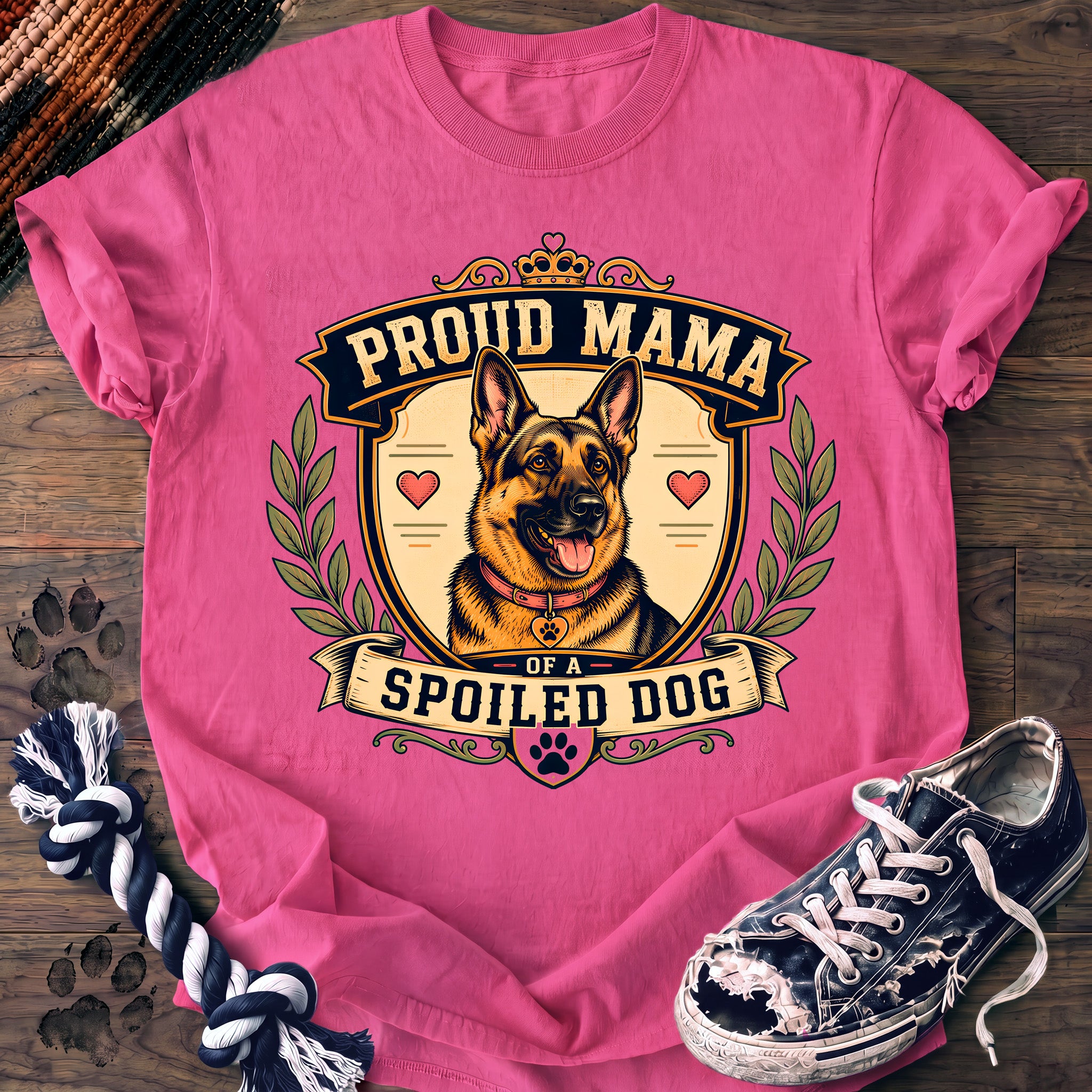 PAWSSION CLUB t-shirt in NeonPink color - SKU PC-0160