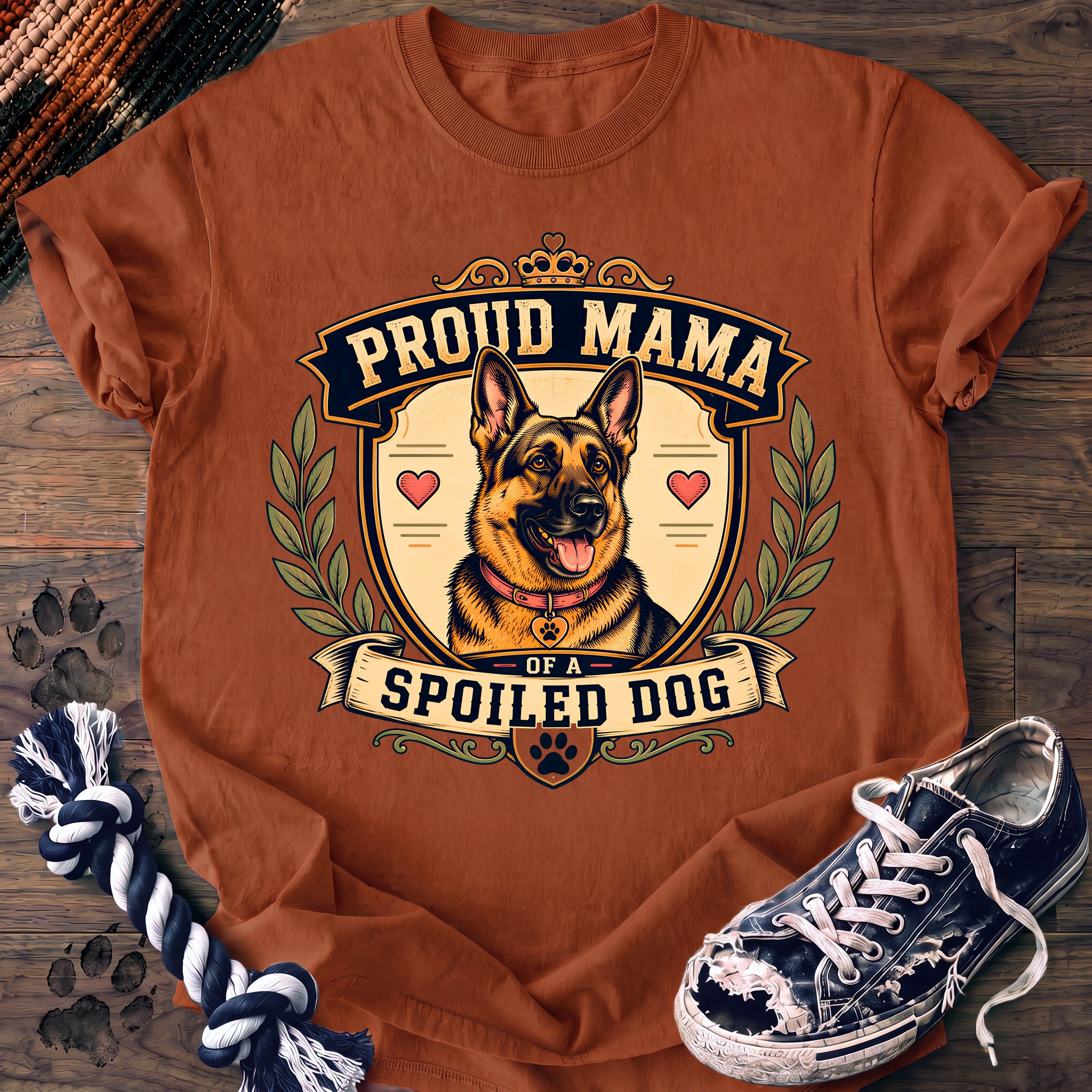 PAWSSION CLUB t-shirt in Yam color - SKU PC-0160