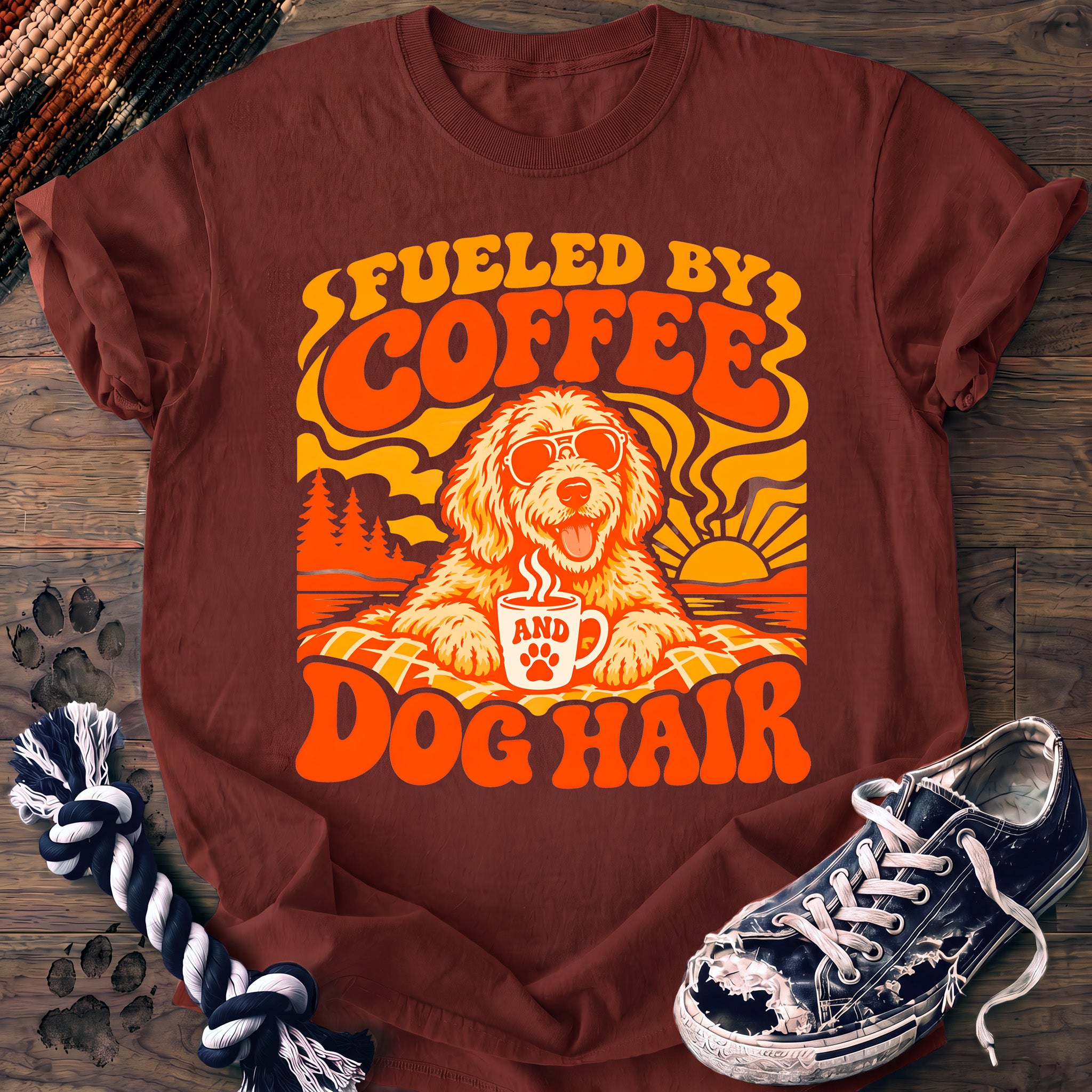 PAWSSION CLUB t-shirt in Brick color - SKU PC-0162