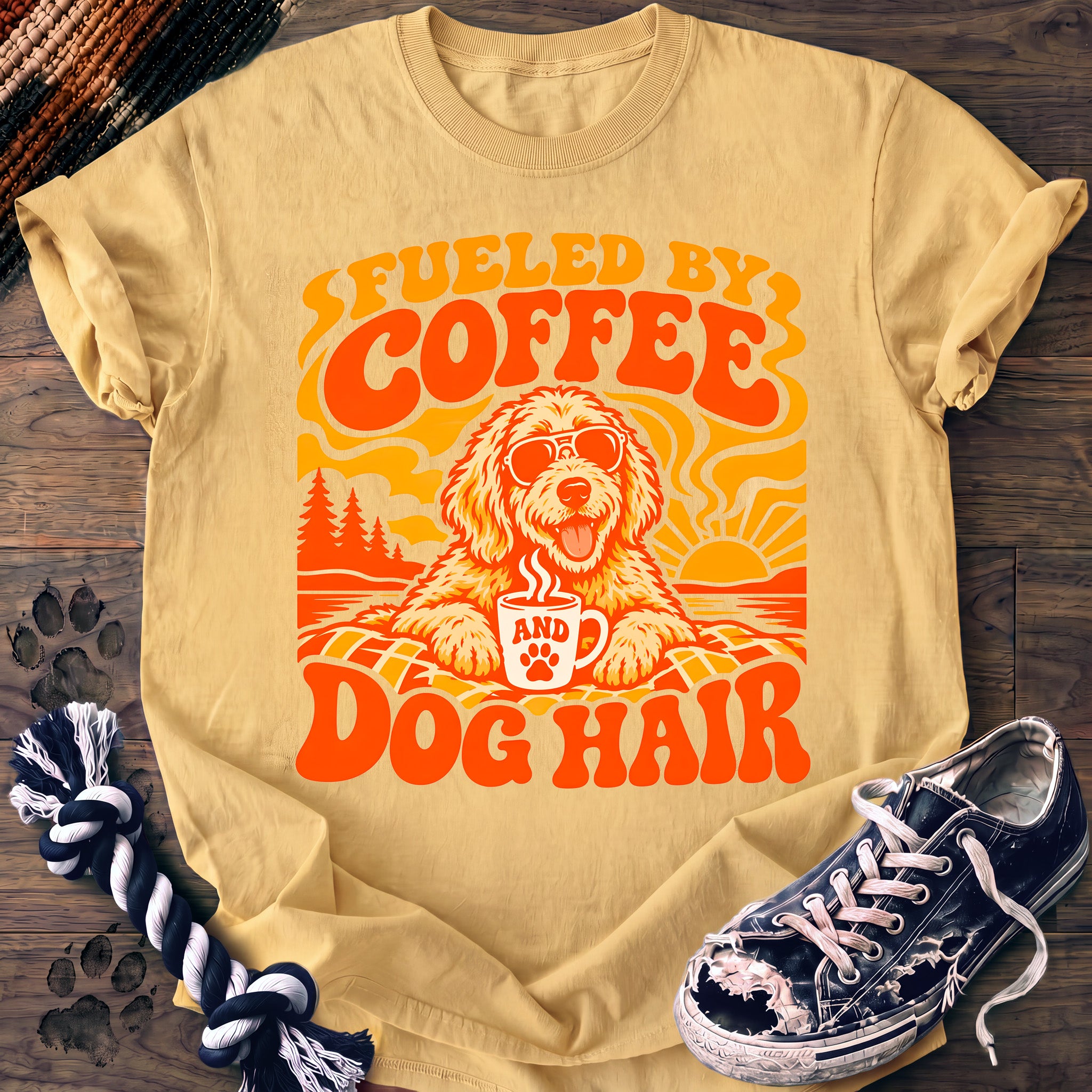 PAWSSION CLUB t-shirt in Butter color - SKU PC-0162