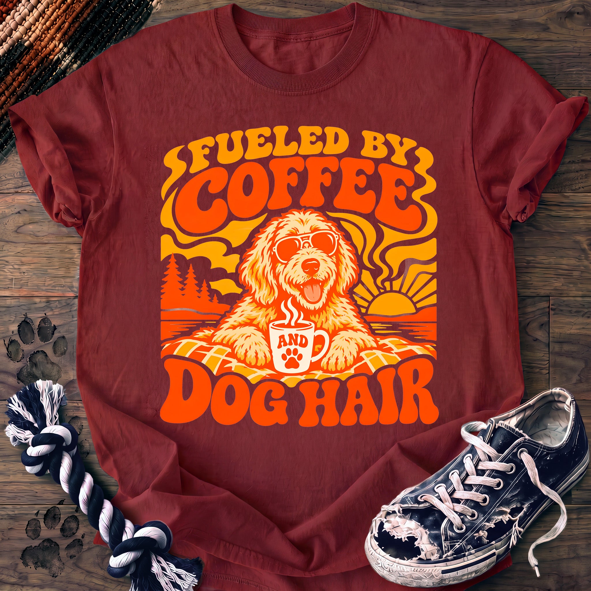 PAWSSION CLUB t-shirt in Chili color - SKU PC-0162