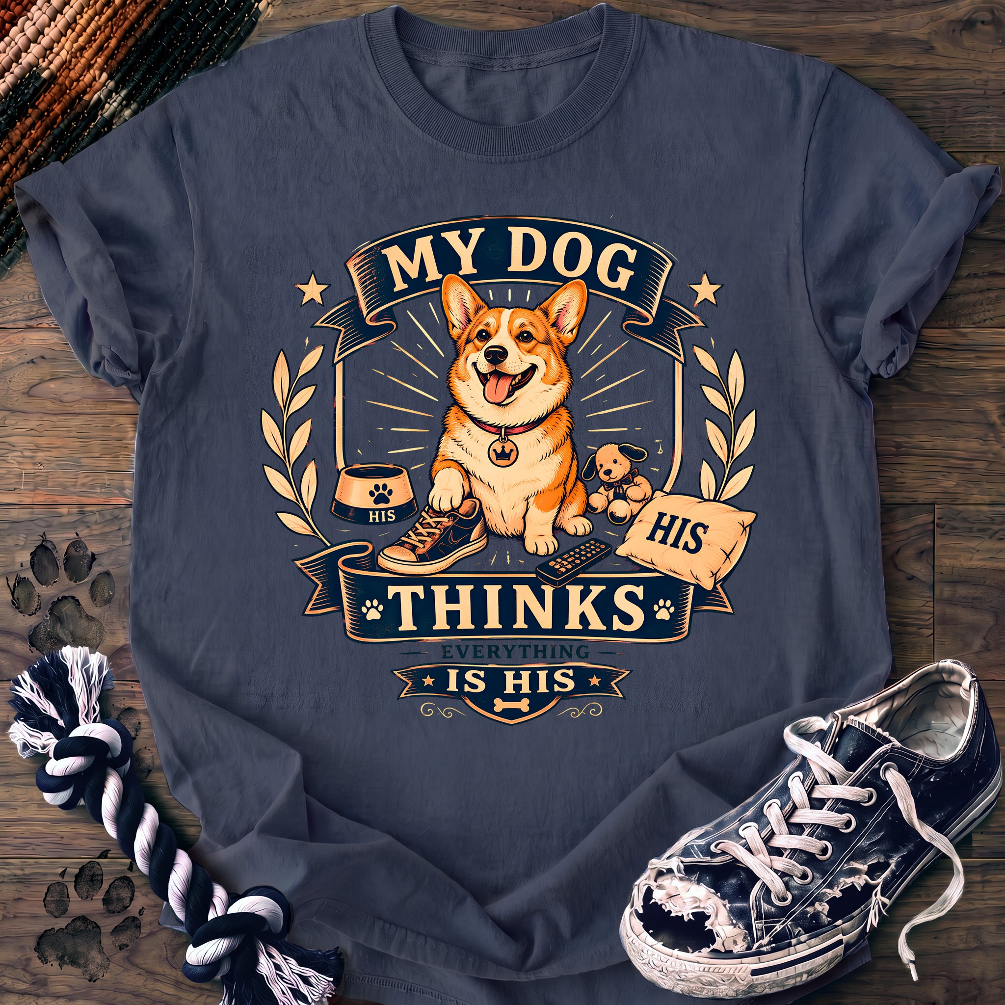 PAWSSION CLUB t-shirt in BlueJean color - SKU PC-0163