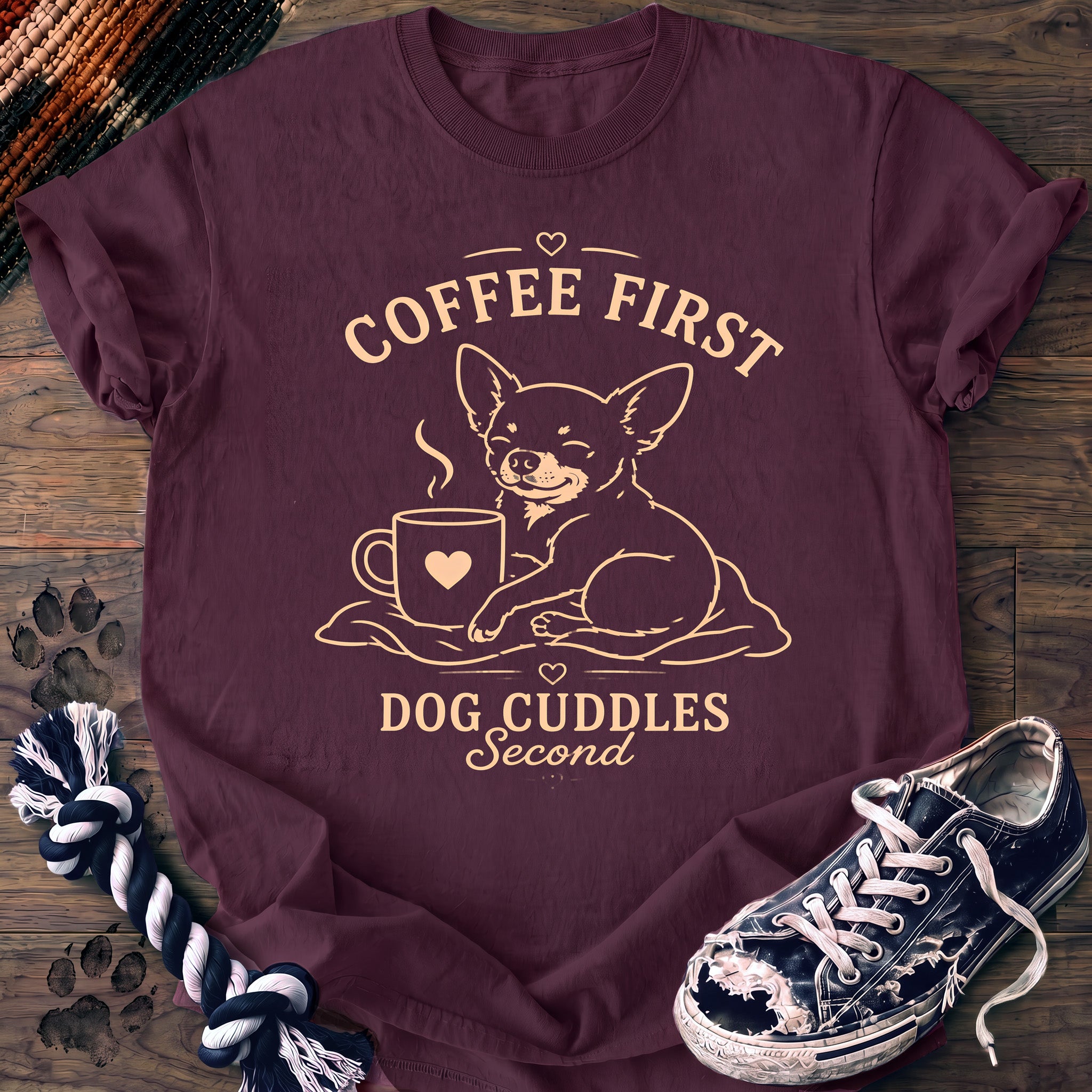 PAWSSION CLUB t-shirt in Berry color - SKU PC-0165
