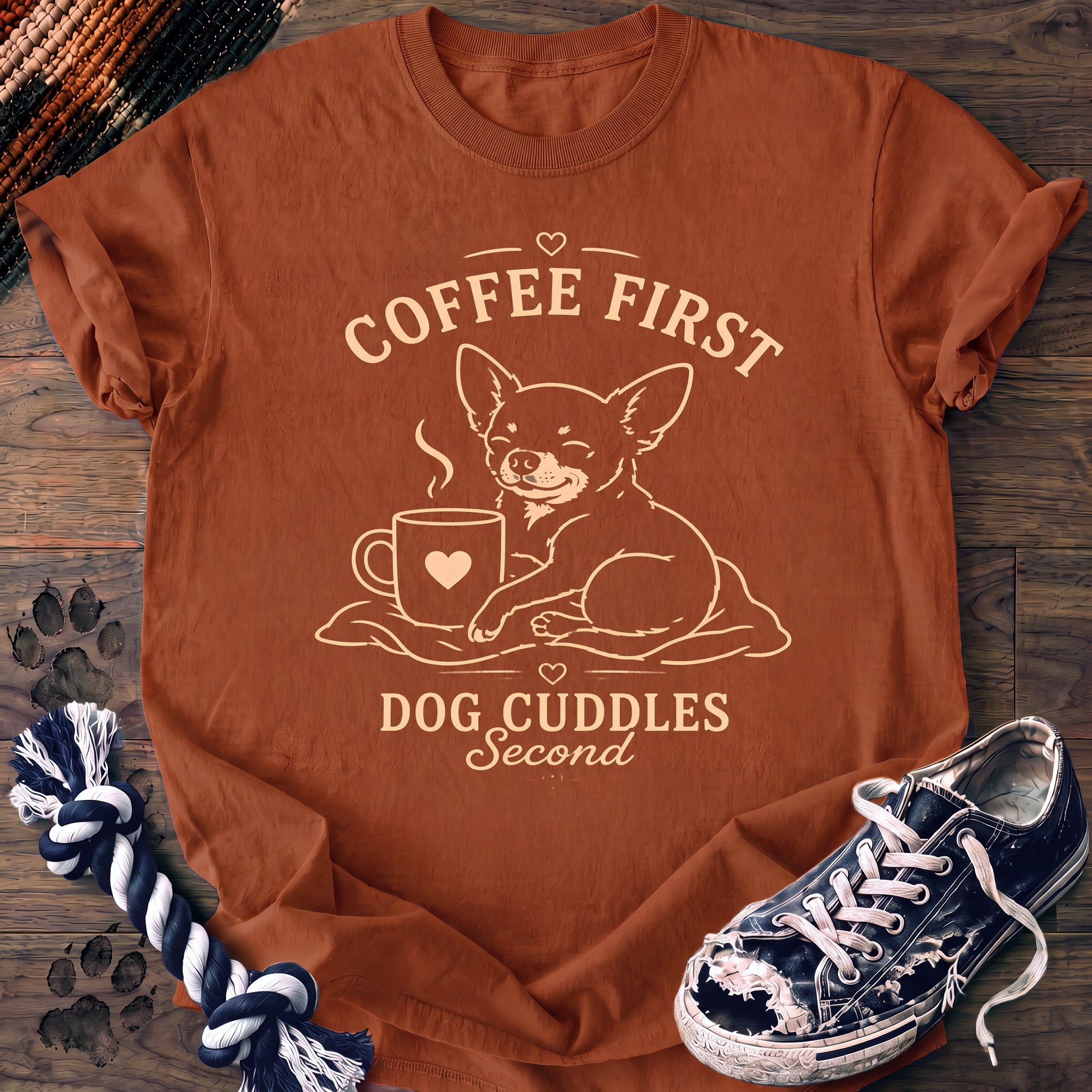 PAWSSION CLUB t-shirt in Yam color - SKU PC-0165