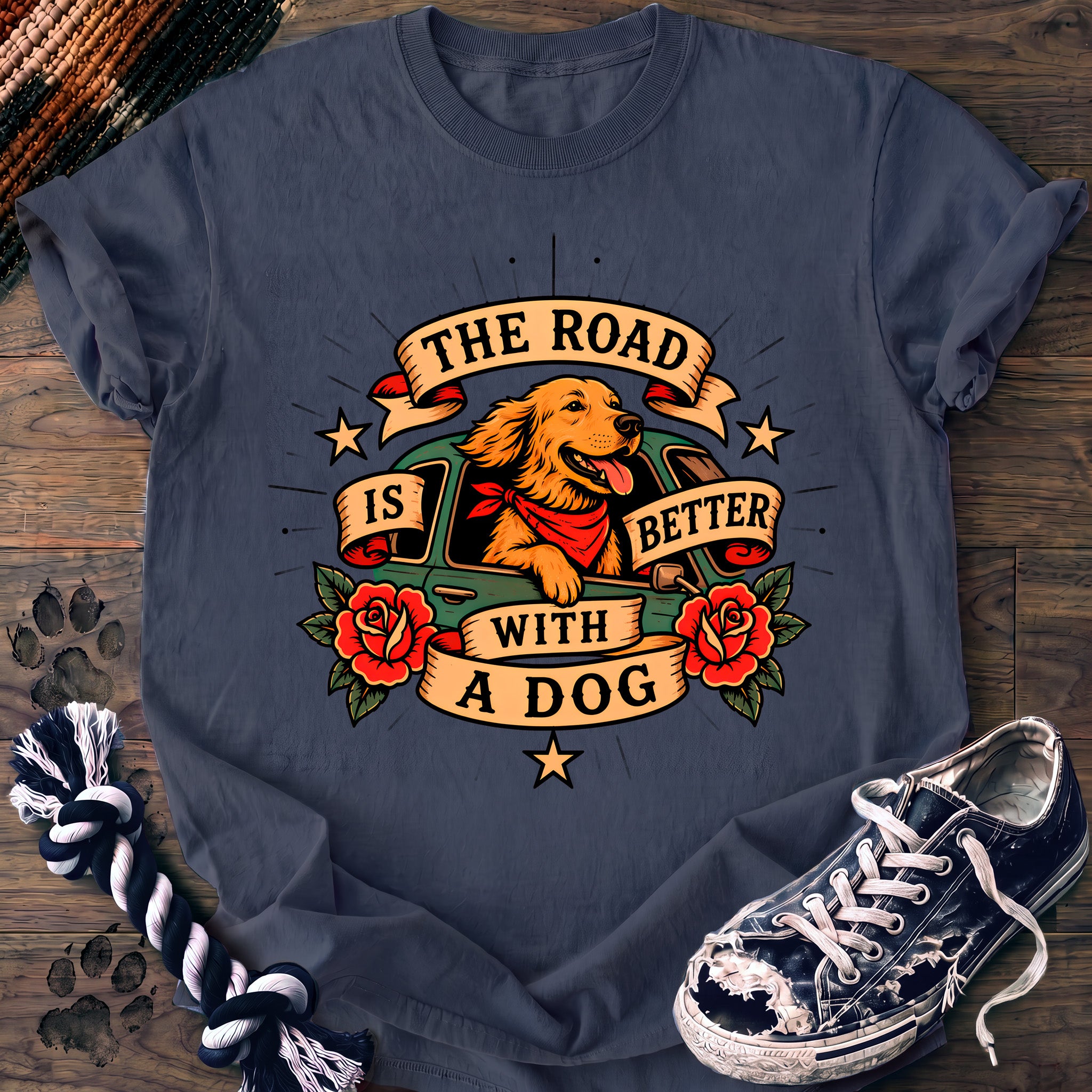 PAWSSION CLUB t-shirt in BlueJean color - SKU PC-0166