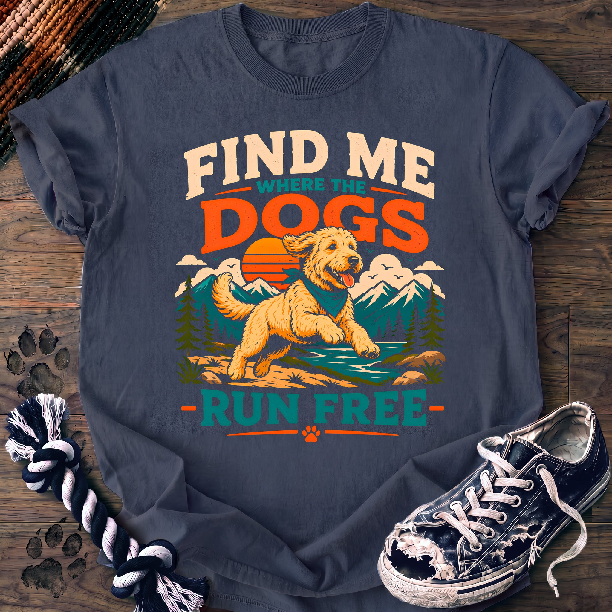PAWSSION CLUB t-shirt in BlueJean color - SKU PC-0167