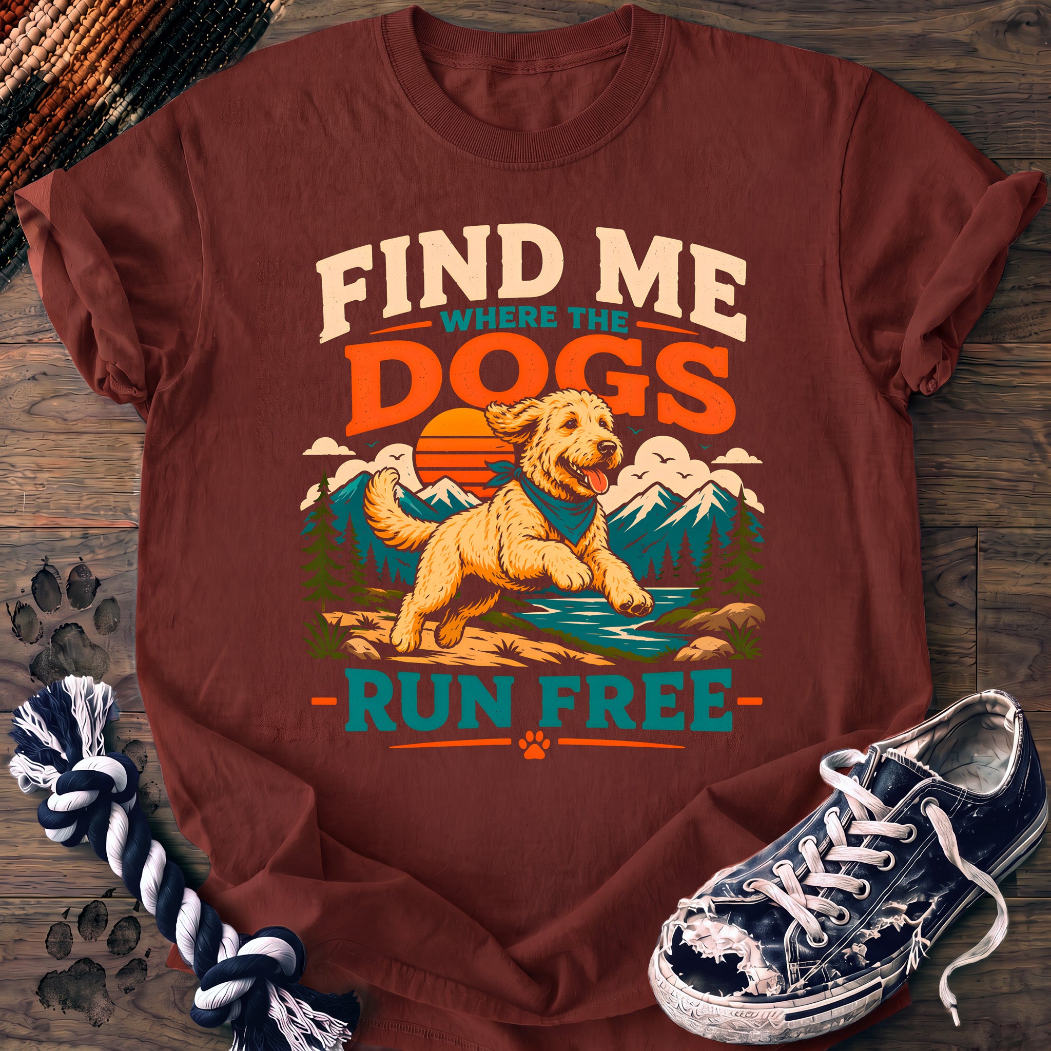 PAWSSION CLUB t-shirt in Brick color - SKU PC-0167
