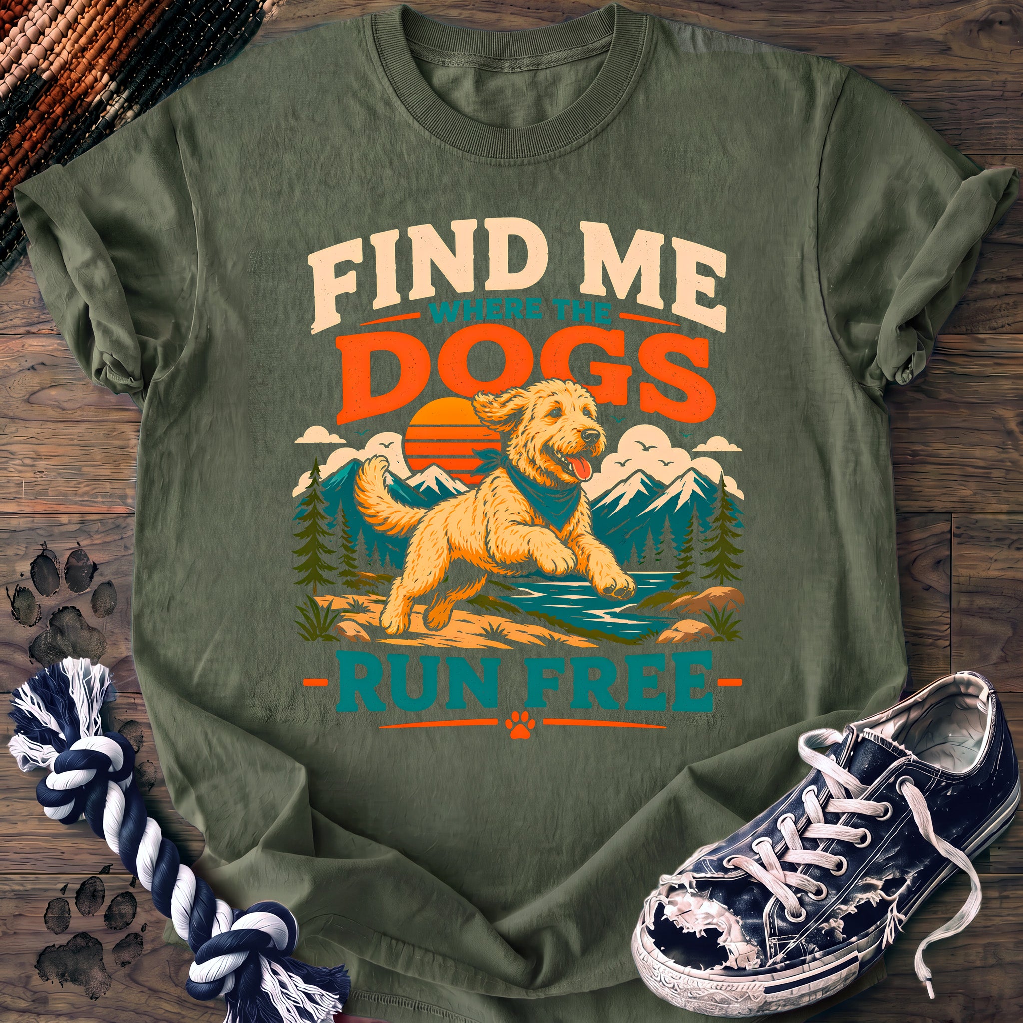 PAWSSION CLUB t-shirt in LightGreen color - SKU PC-0167
