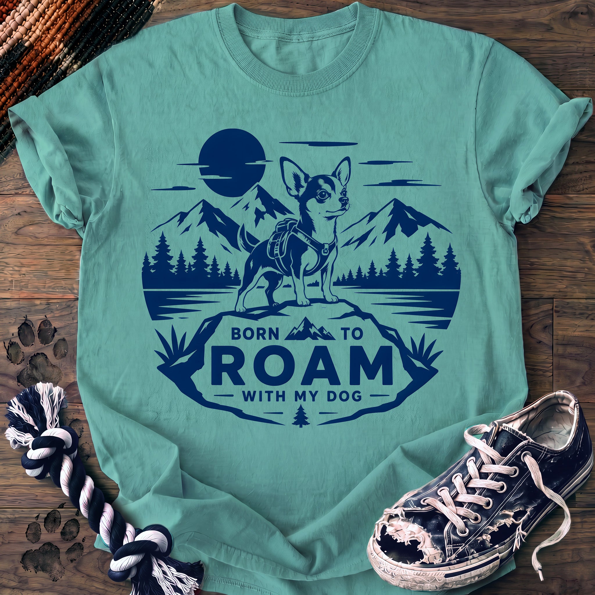 PAWSSION CLUB t-shirt in ChalkyMint color - SKU PC-0168