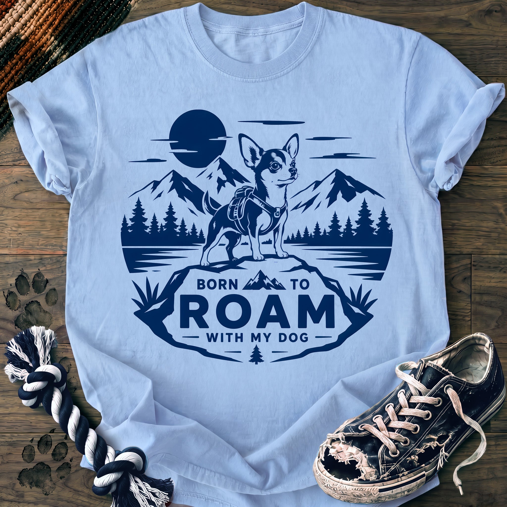 PAWSSION CLUB t-shirt in Chambray color - SKU PC-0168