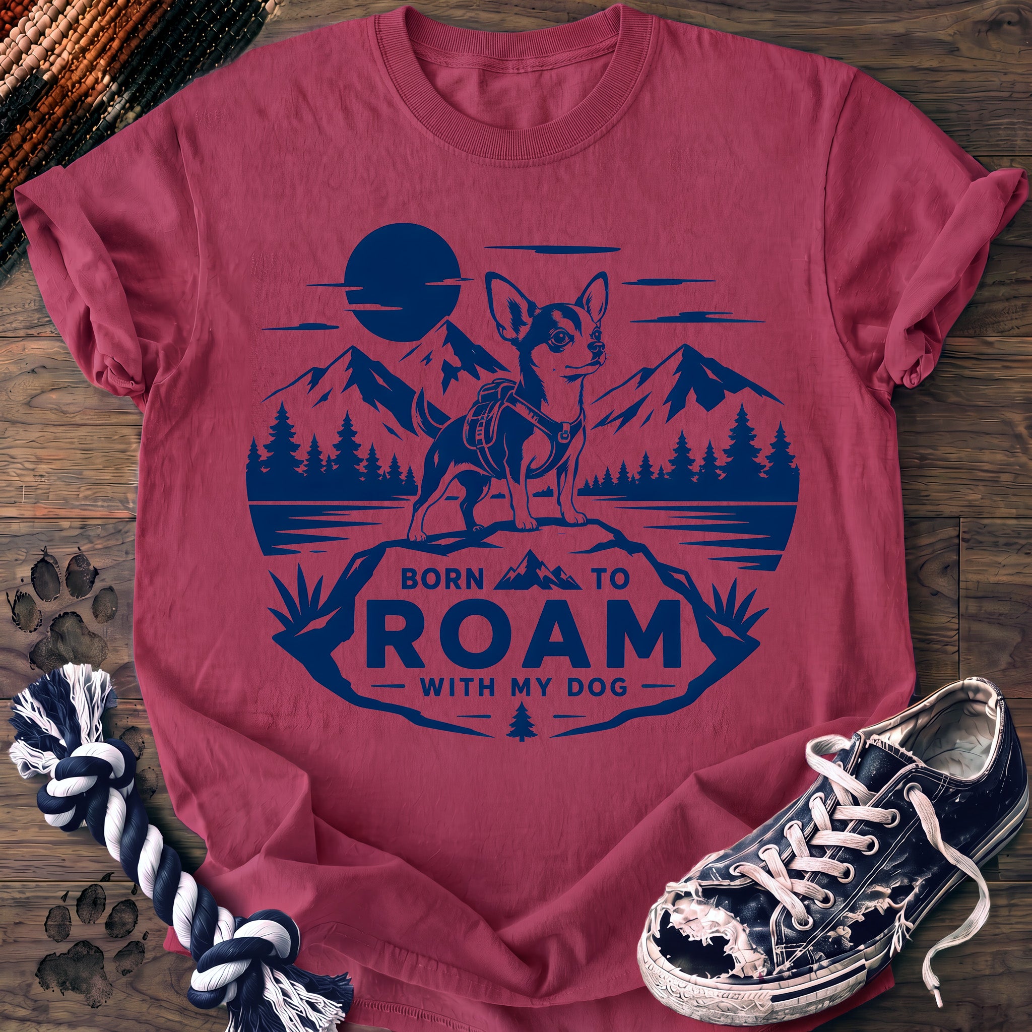 PAWSSION CLUB t-shirt in Crunchberry color - SKU PC-0168