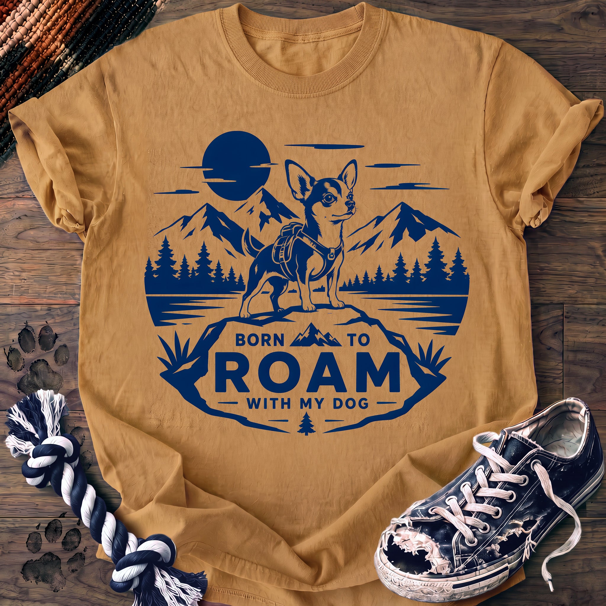 PAWSSION CLUB t-shirt in Mustard color - SKU PC-0168