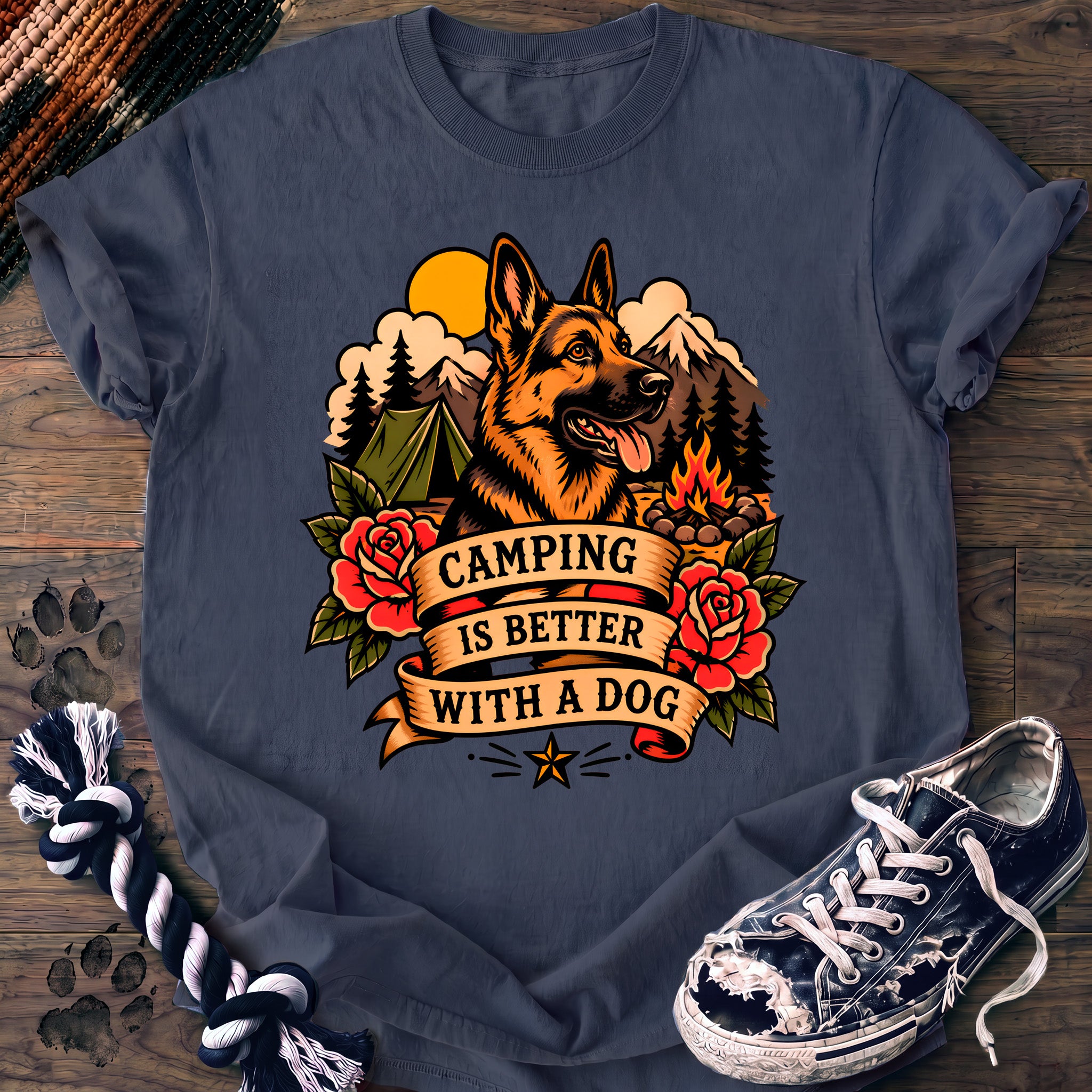 PAWSSION CLUB t-shirt in BlueJean color - SKU PC-0169