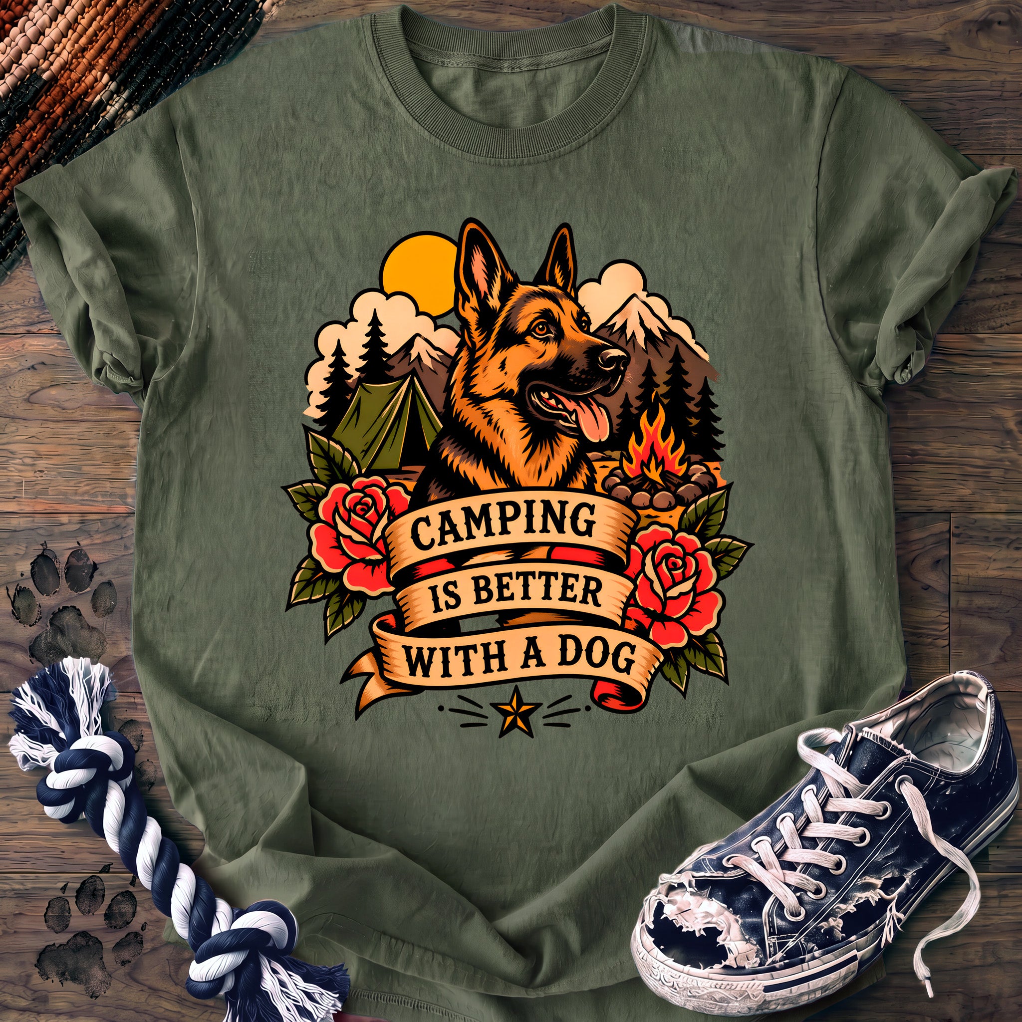 PAWSSION CLUB t-shirt in LightGreen color - SKU PC-0169