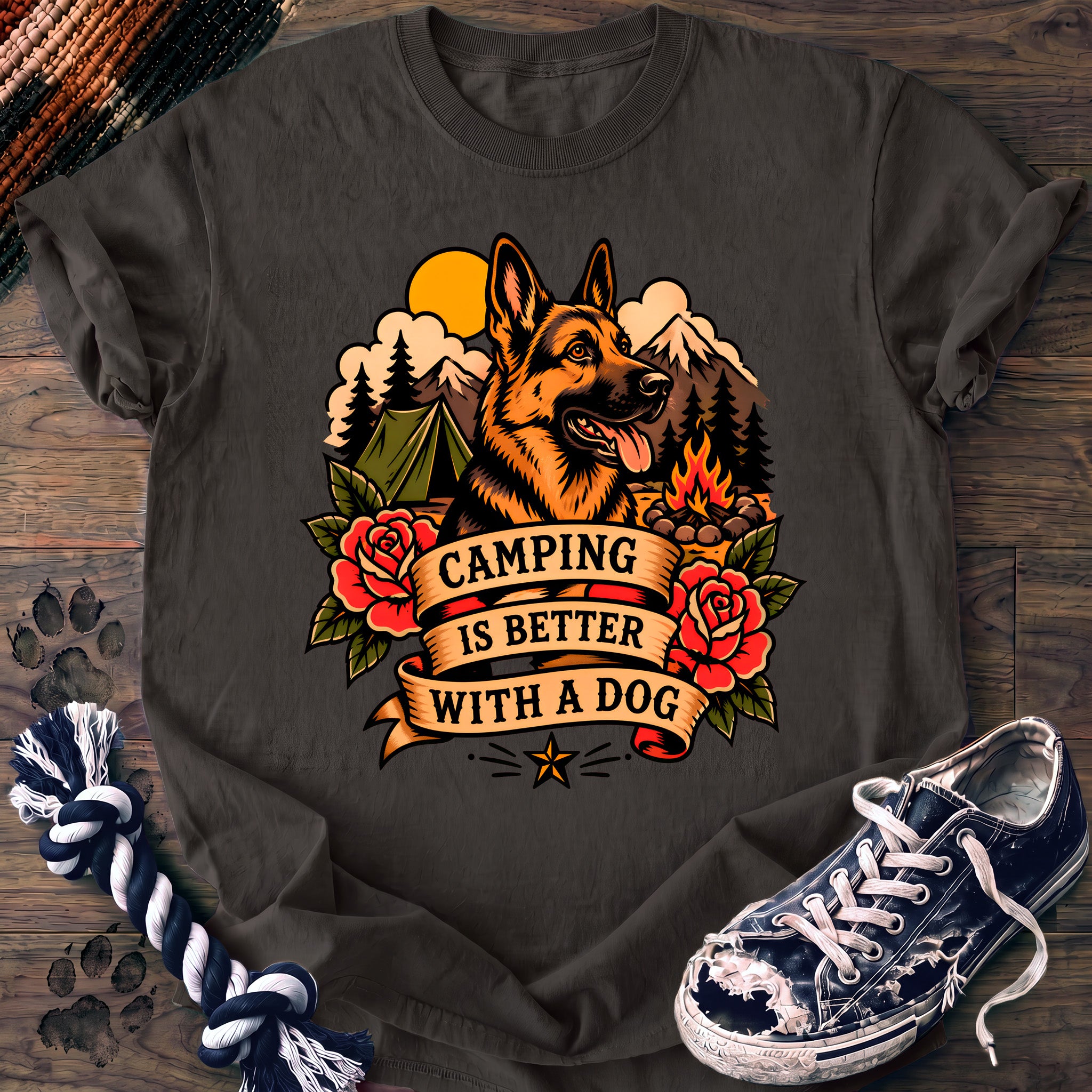PAWSSION CLUB t-shirt in Pepper color - SKU PC-0169