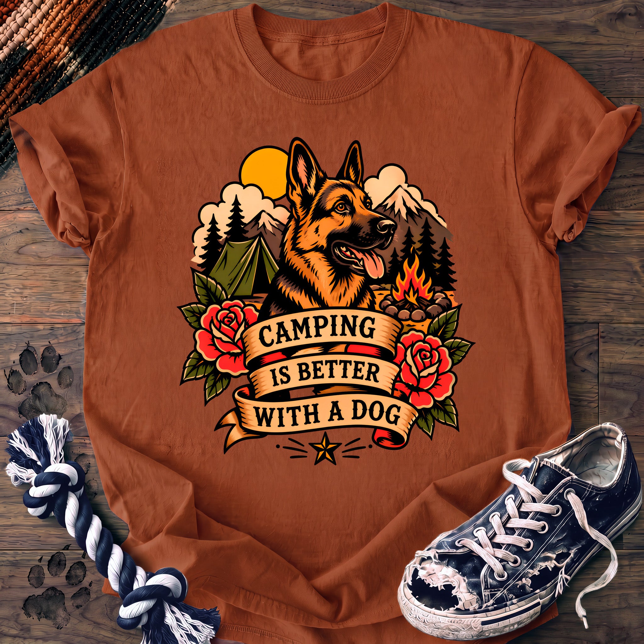 PAWSSION CLUB t-shirt in Yam color - SKU PC-0169