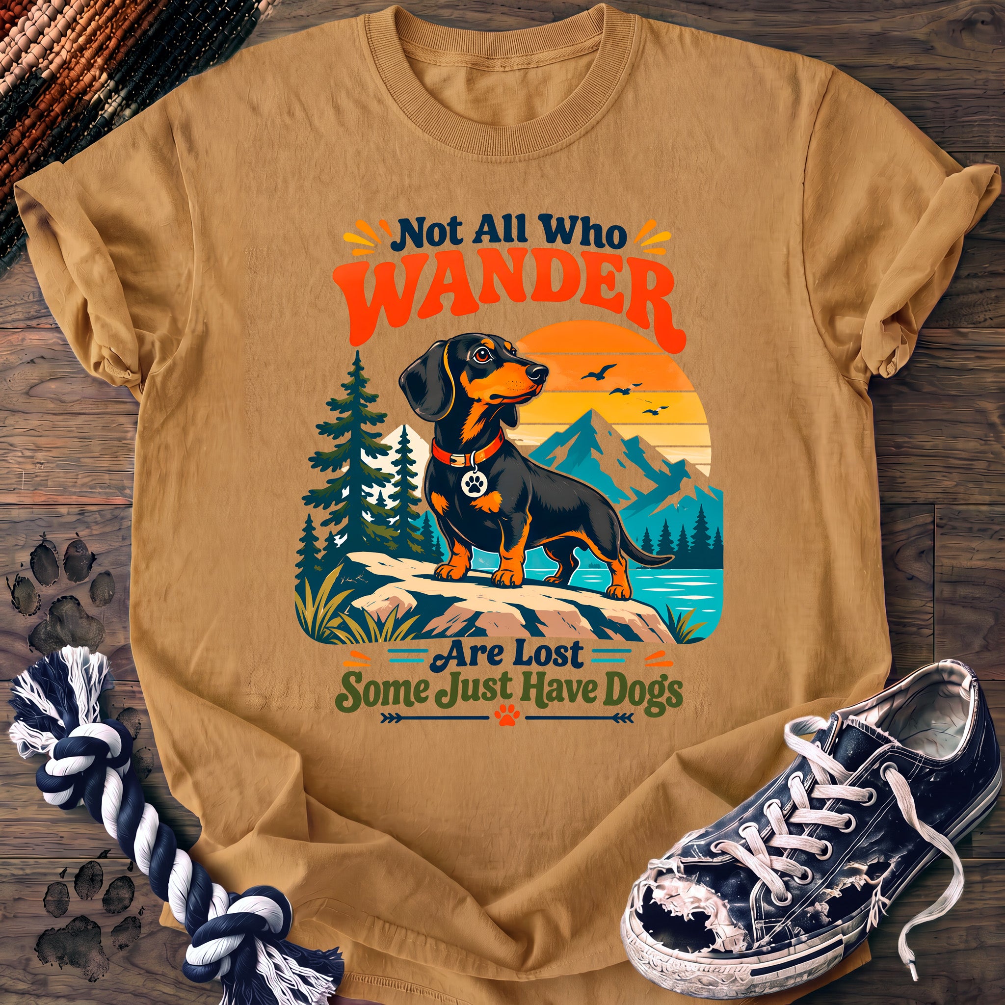 PAWSSION CLUB t-shirt in Mustard color - SKU PC-0170