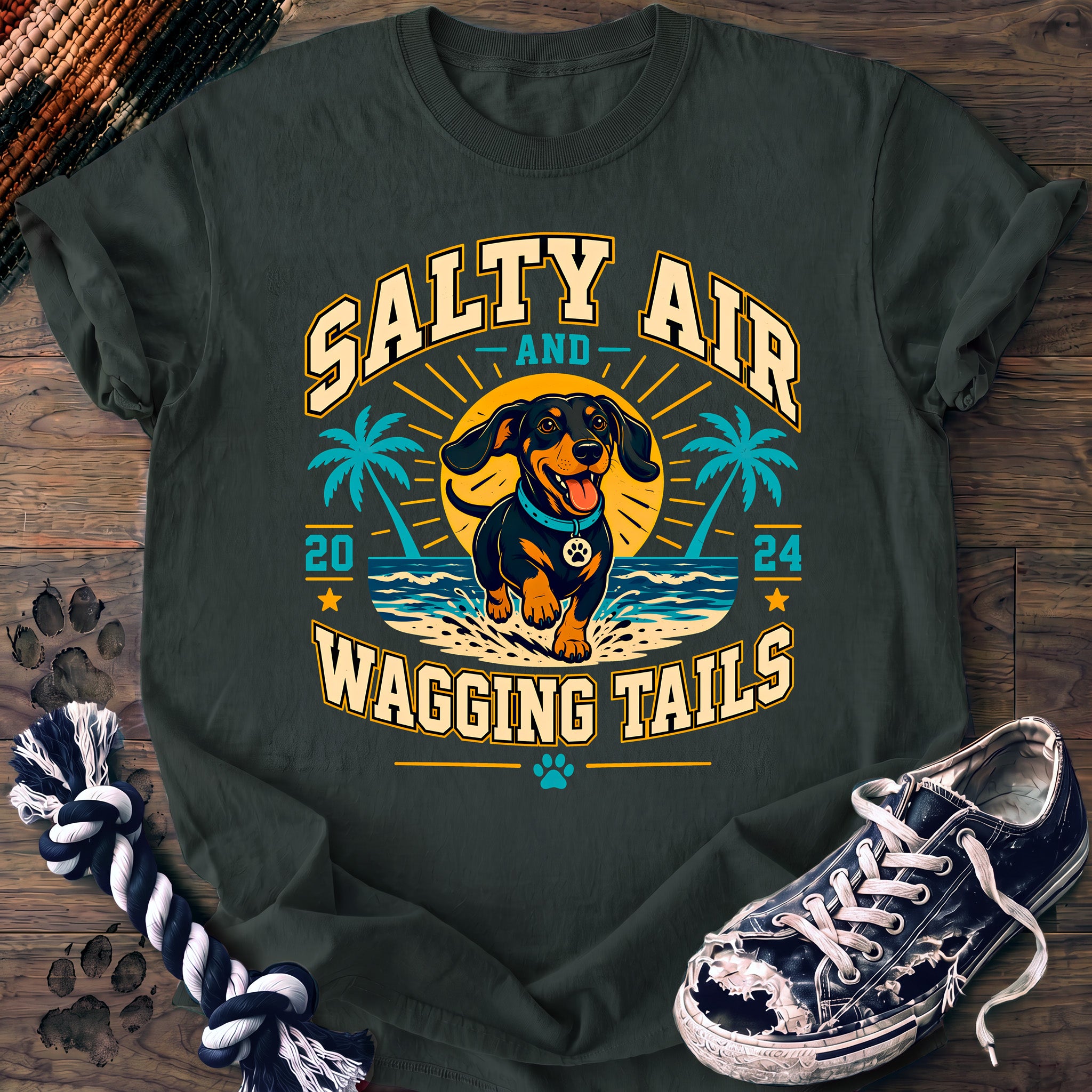 PAWSSION CLUB t-shirt in BlueSpruce color - SKU PC-0171