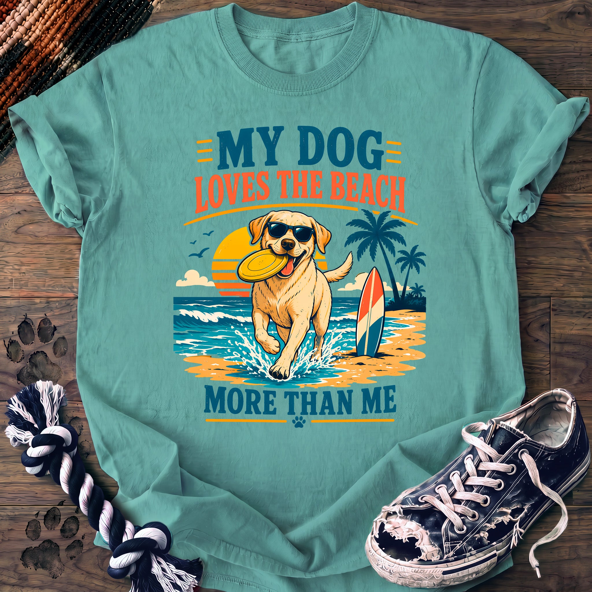 PAWSSION CLUB t-shirt in ChalkyMint color - SKU PC-0172