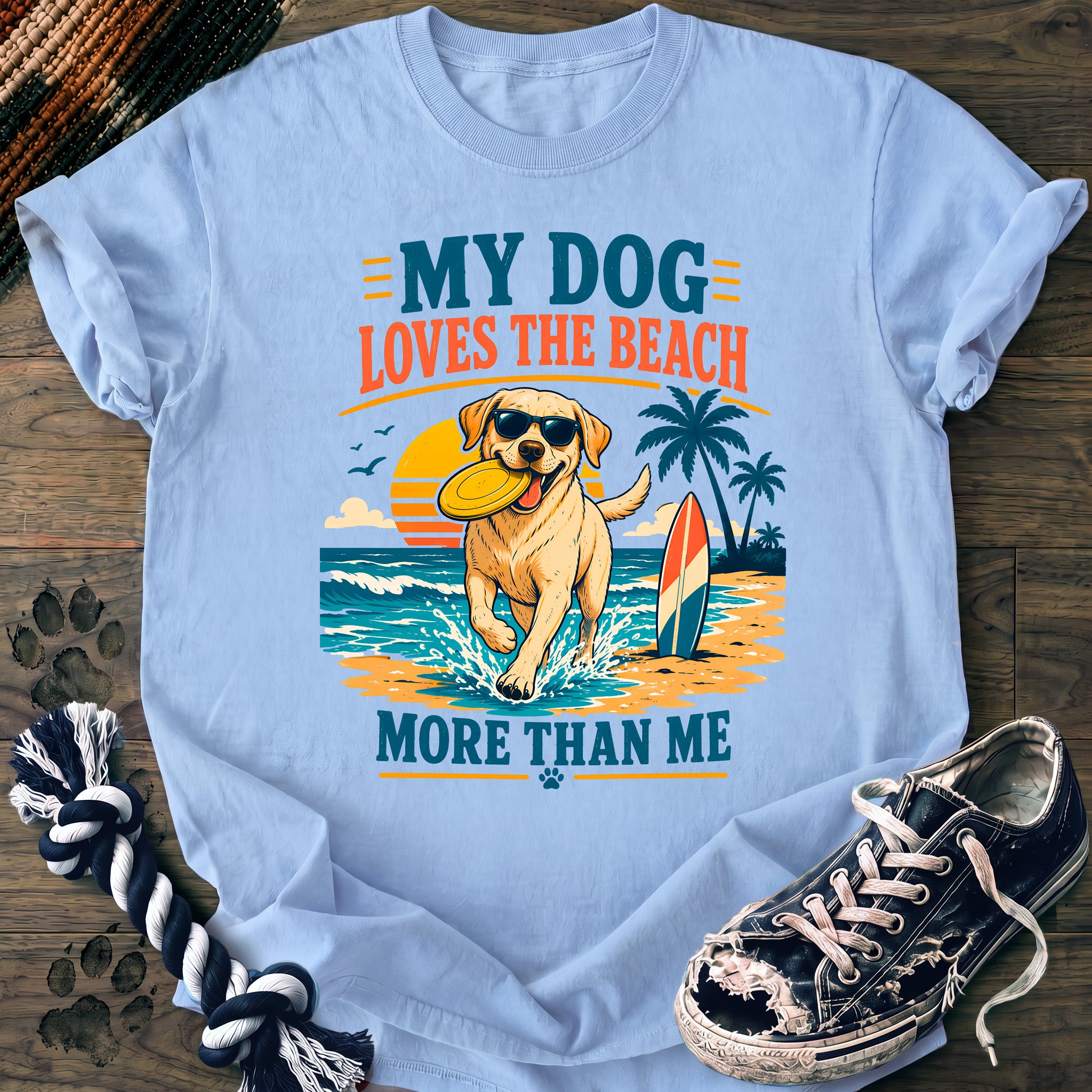 PAWSSION CLUB t-shirt in Chambray color - SKU PC-0172