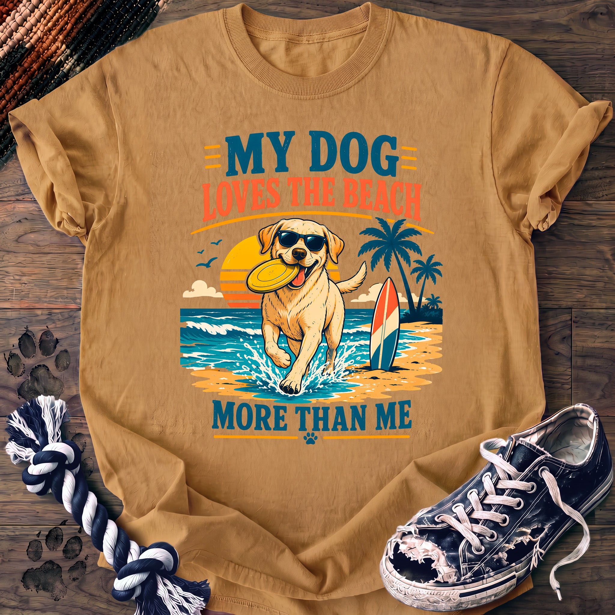 PAWSSION CLUB t-shirt in Mustard color - SKU PC-0172