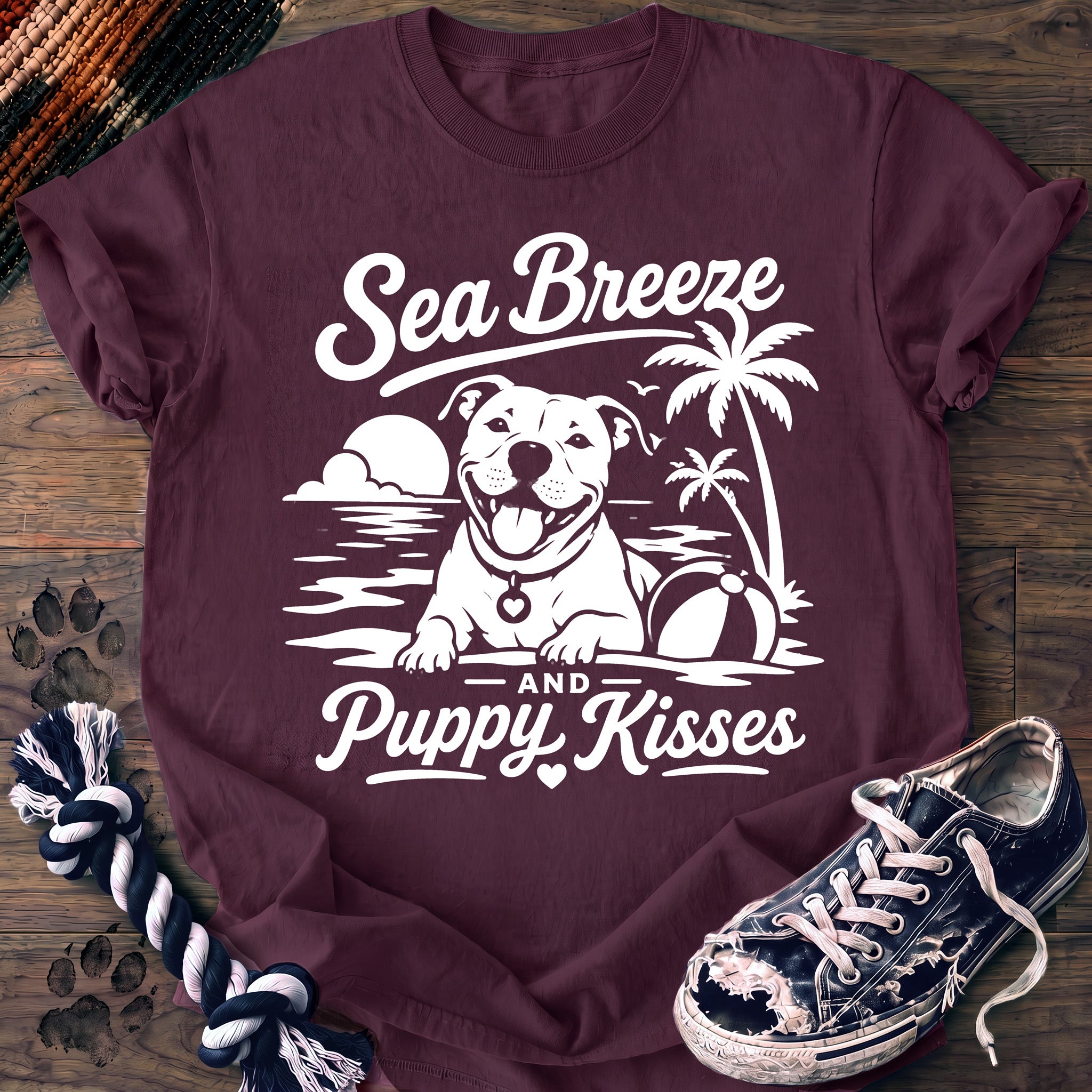 PAWSSION CLUB t-shirt in Berry color - SKU PC-0174