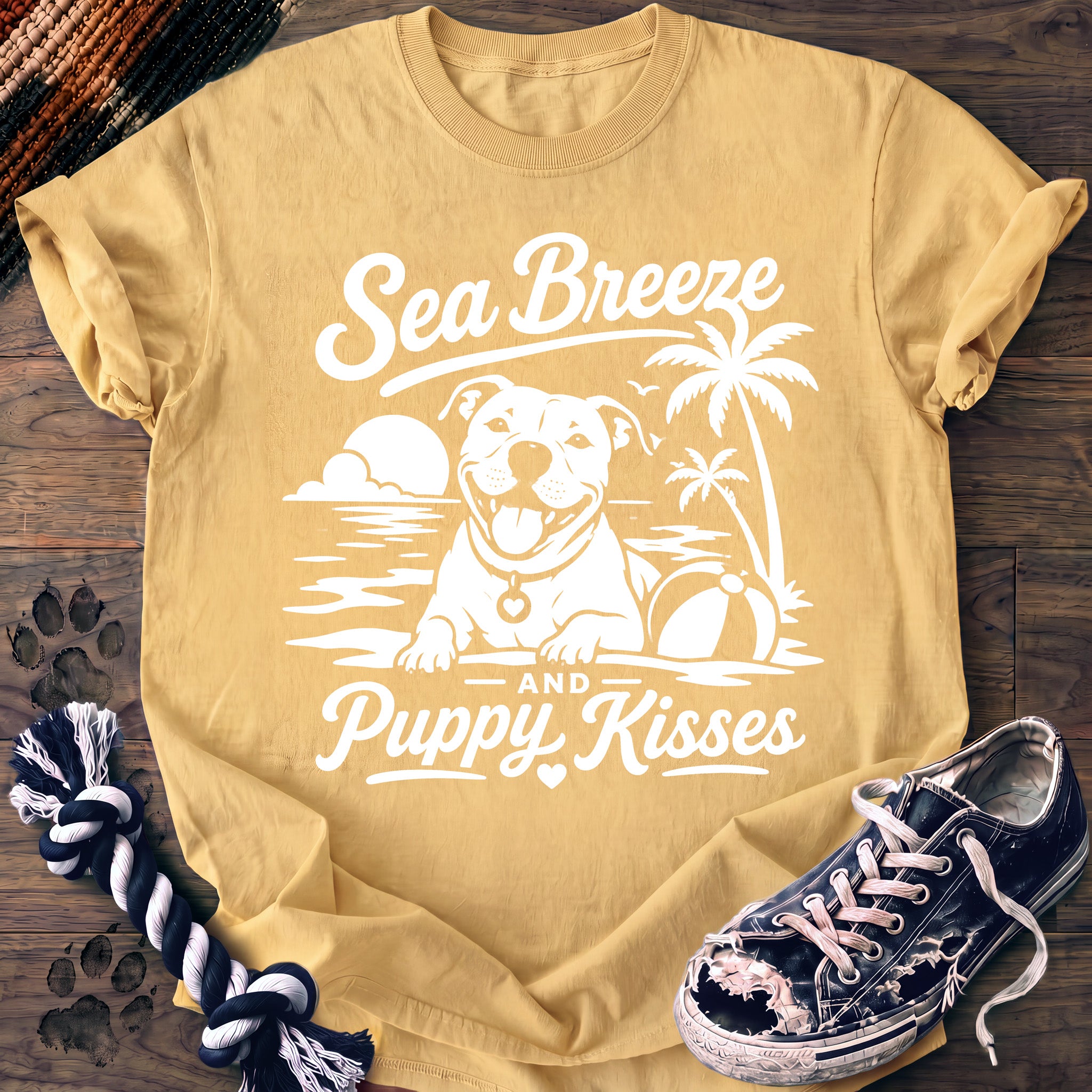 PAWSSION CLUB t-shirt in Butter color - SKU PC-0174