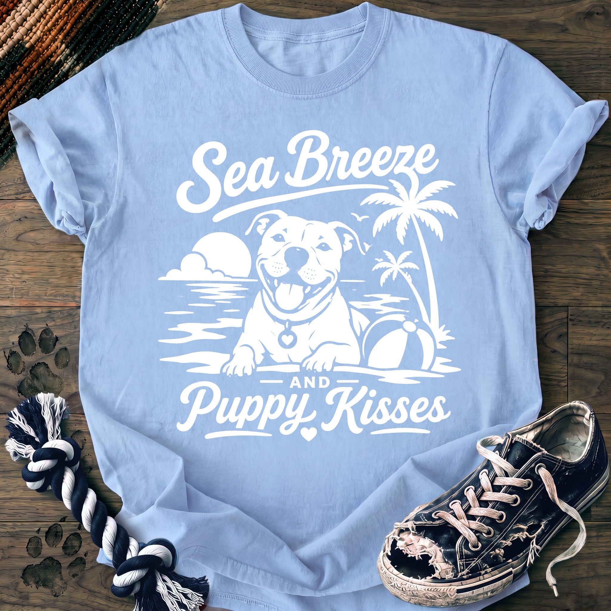 PAWSSION CLUB t-shirt in Chambray color - SKU PC-0174
