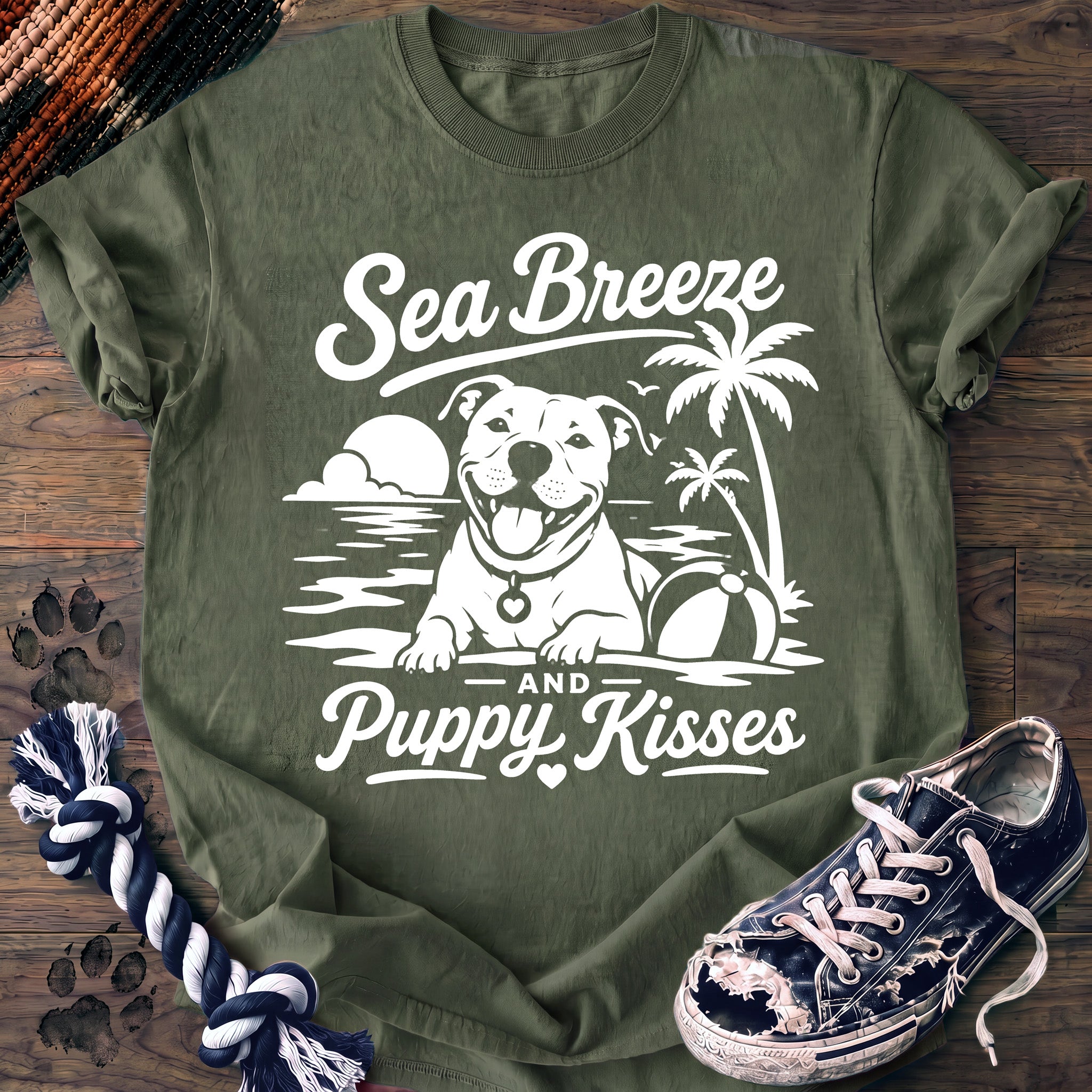 PAWSSION CLUB t-shirt in LightGreen color - SKU PC-0174