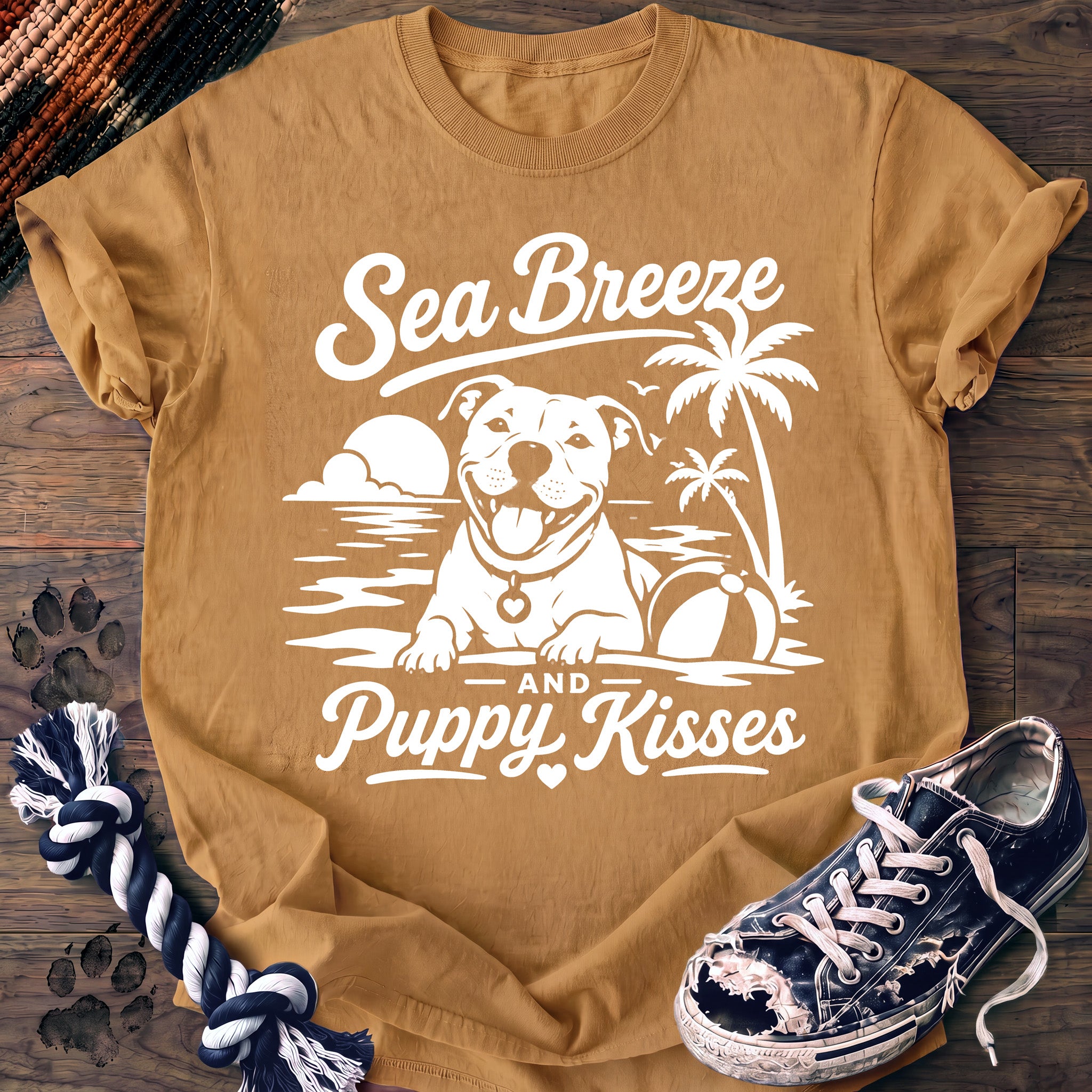 PAWSSION CLUB t-shirt in Mustard color - SKU PC-0174
