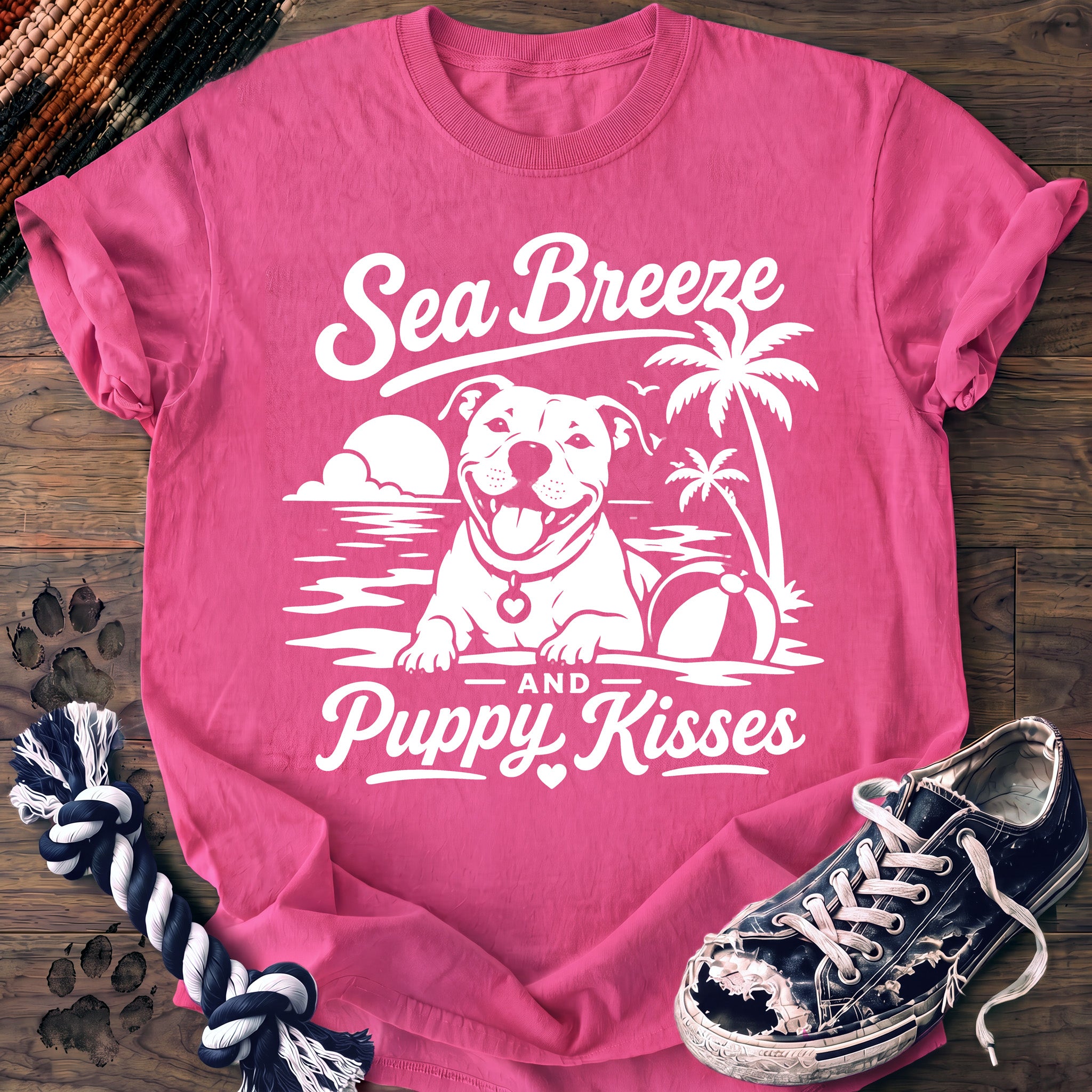 PAWSSION CLUB t-shirt in NeonPink color - SKU PC-0174