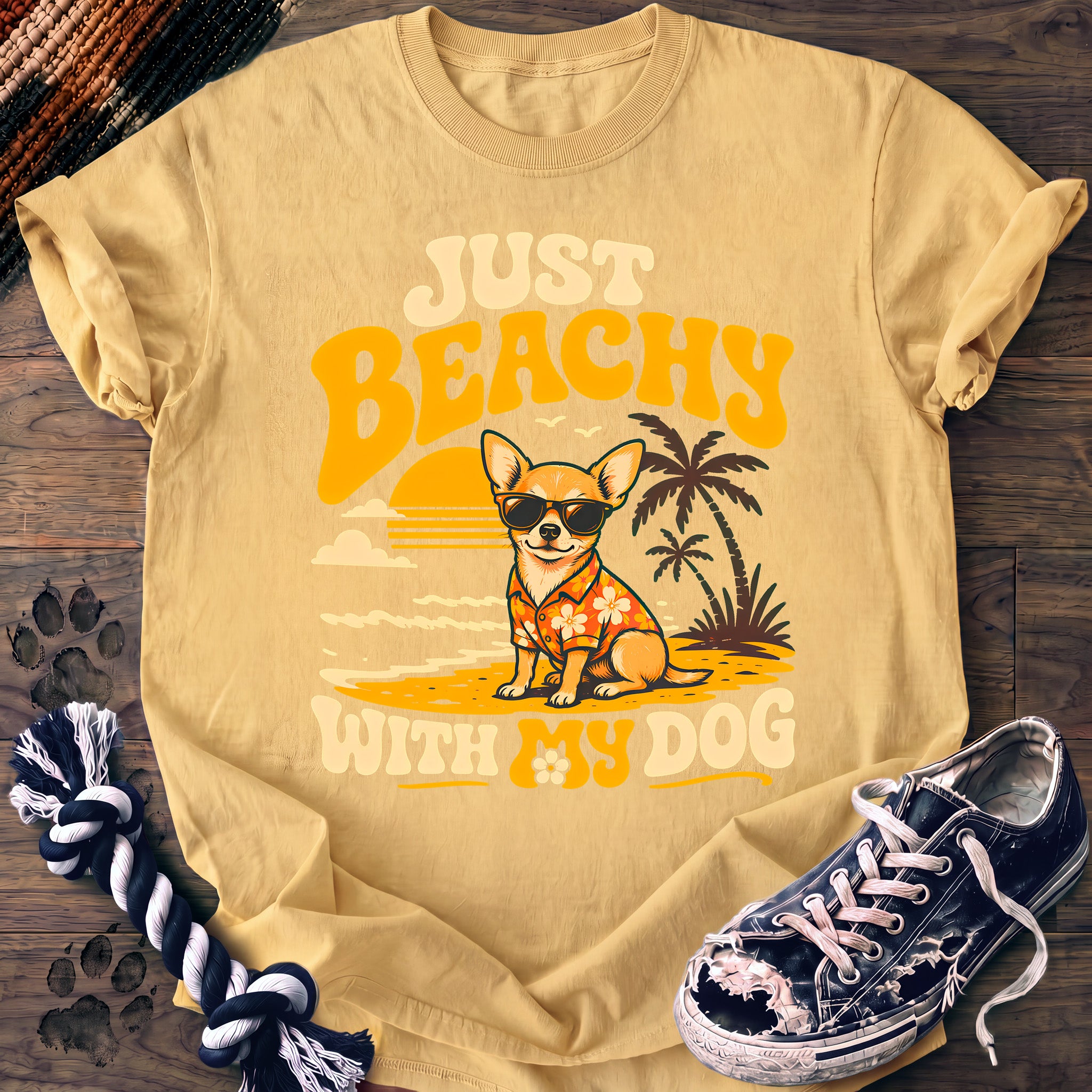 PAWSSION CLUB t-shirt in Butter color - SKU PC-0175