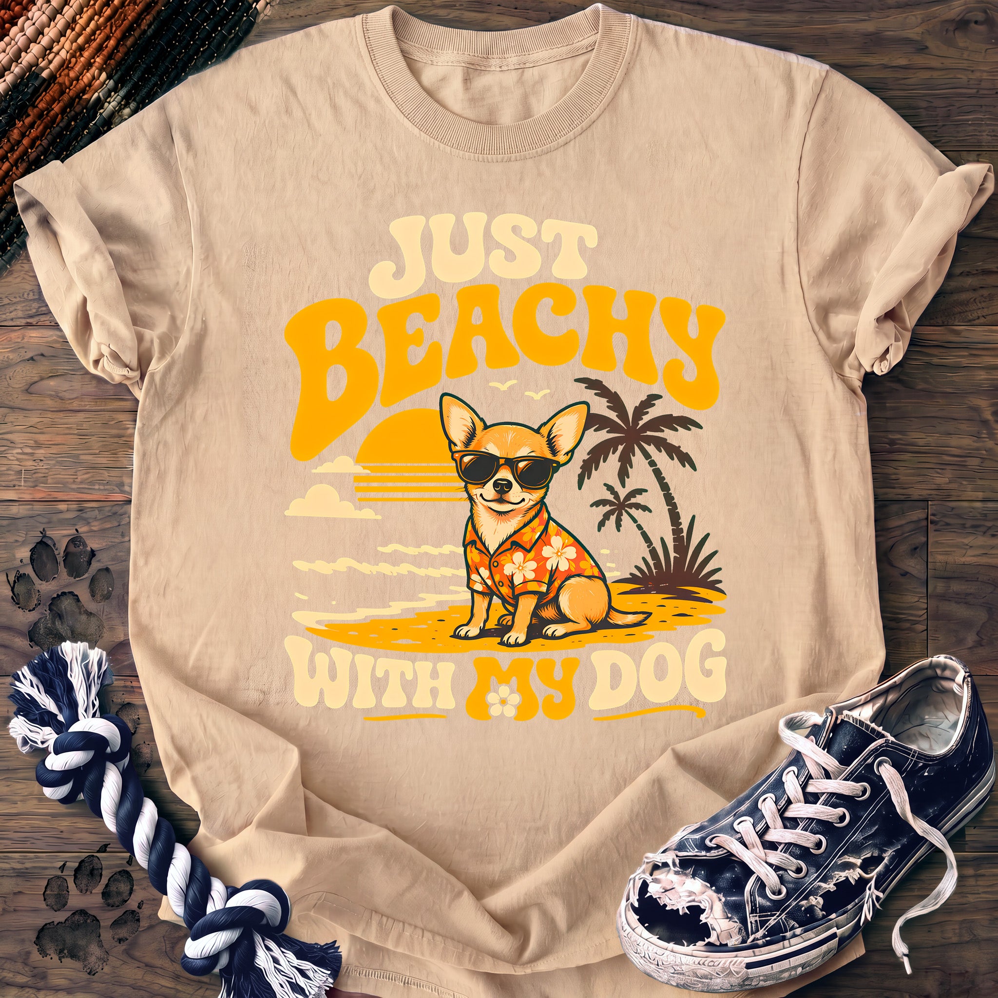 PAWSSION CLUB t-shirt in Ivory color - SKU PC-0175