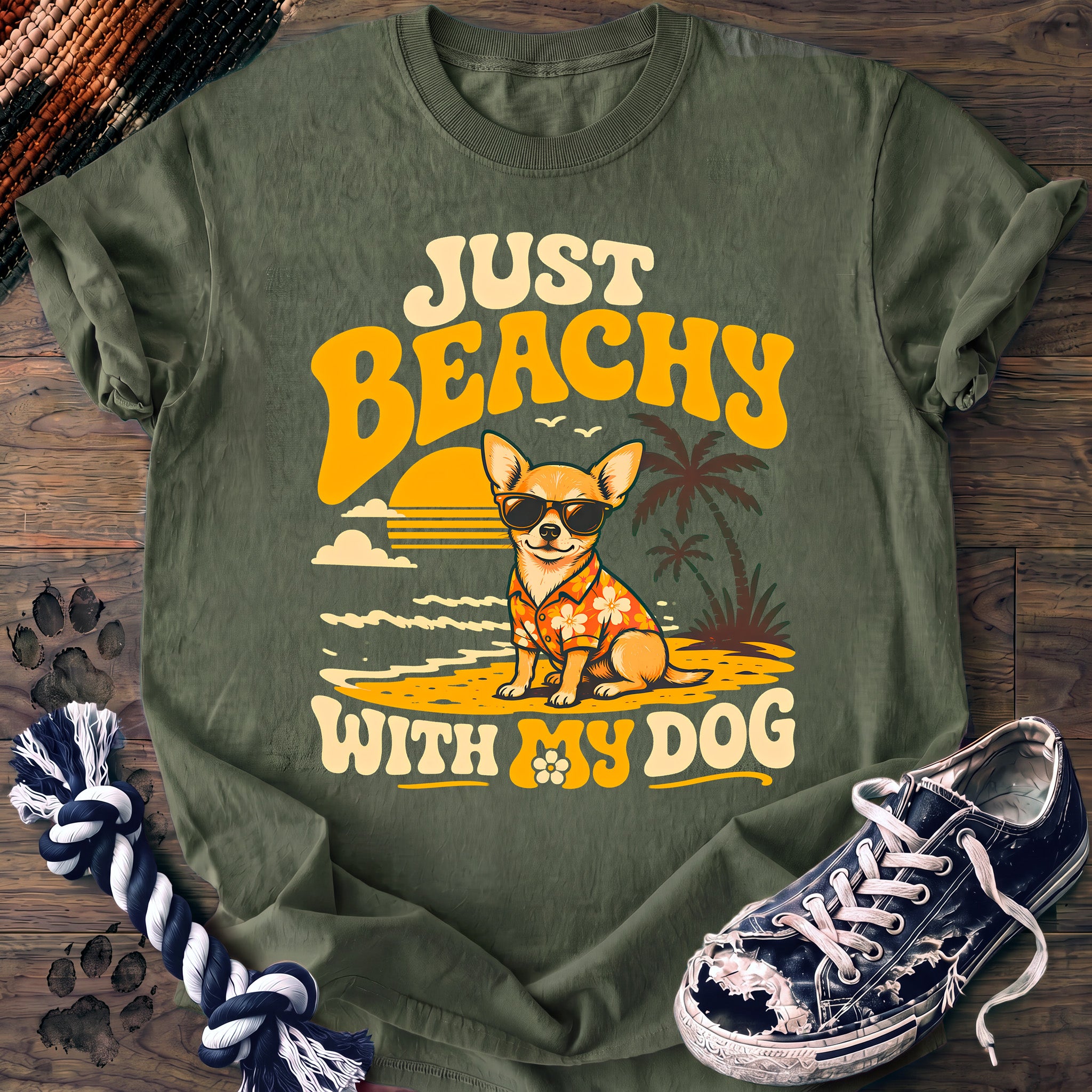 PAWSSION CLUB t-shirt in LightGreen color - SKU PC-0175