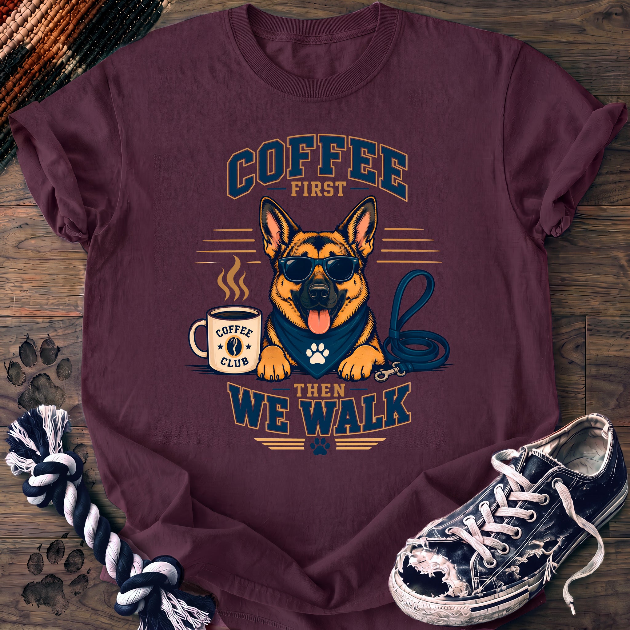 PAWSSION CLUB t-shirt in Berry color - SKU PC-0176