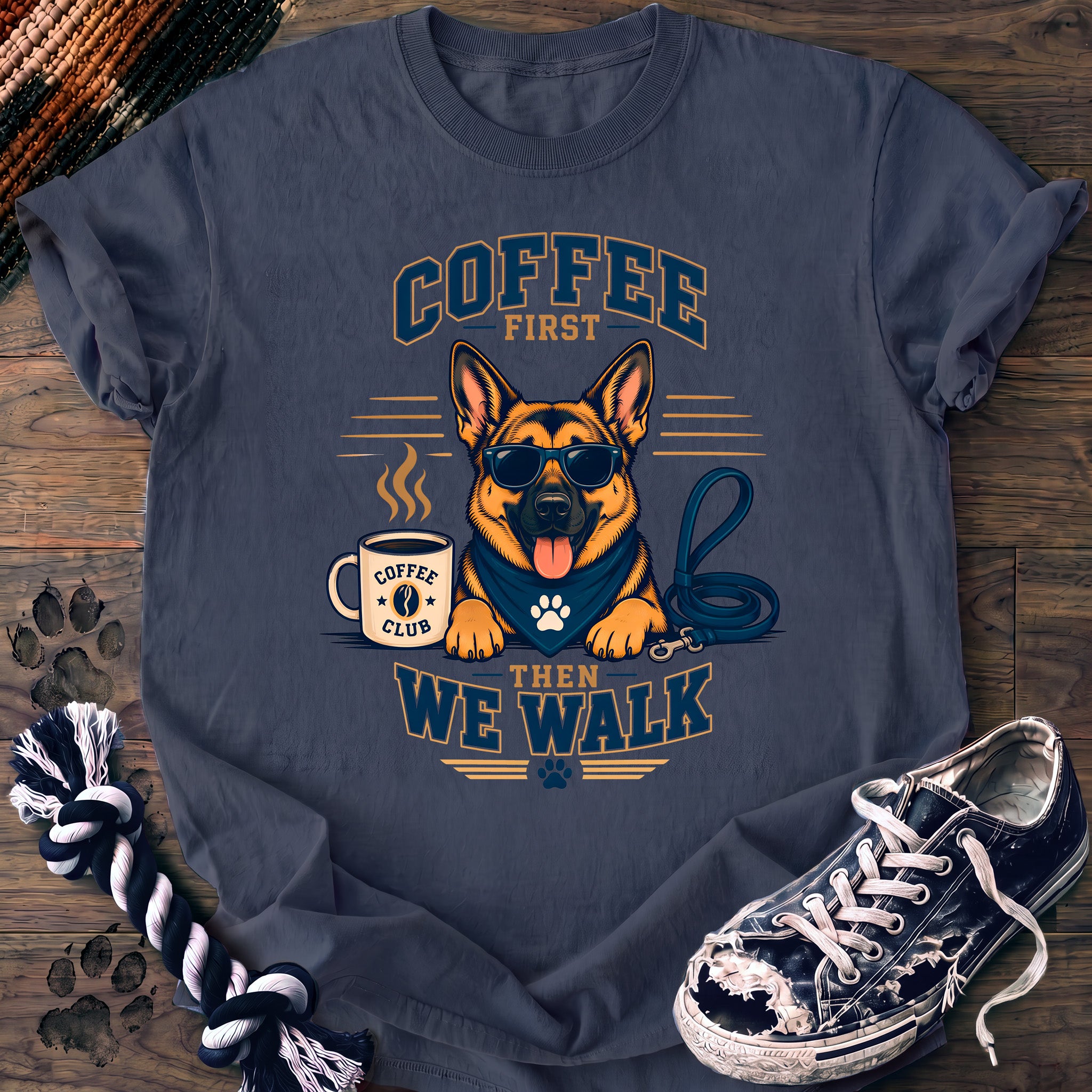 PAWSSION CLUB t-shirt in BlueJean color - SKU PC-0176