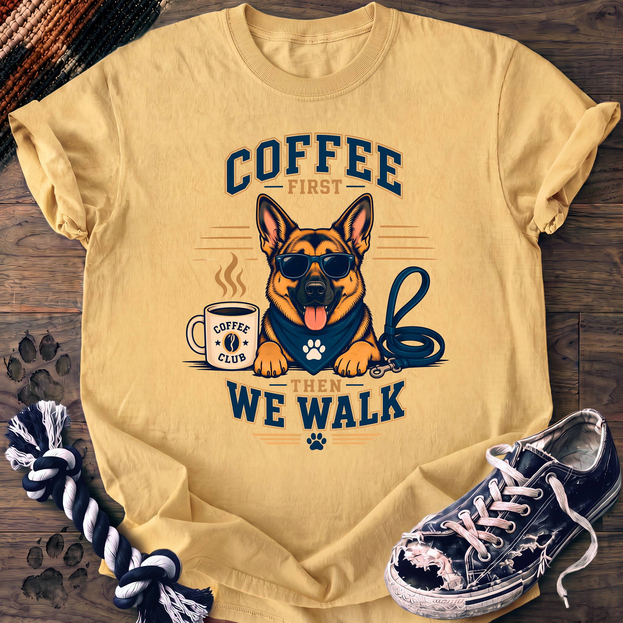 PAWSSION CLUB t-shirt in Butter color - SKU PC-0176