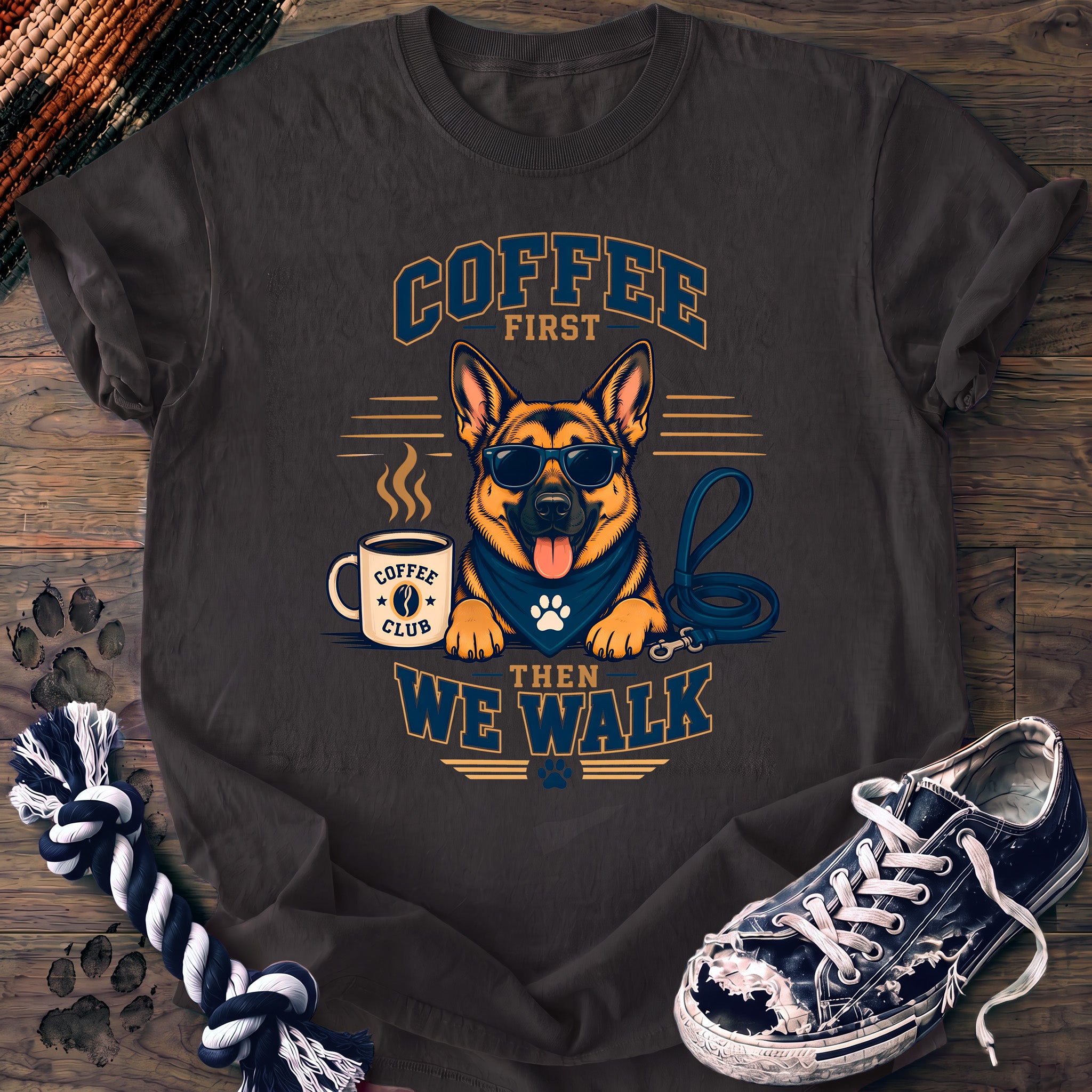 PAWSSION CLUB t-shirt in Graphite color - SKU PC-0176
