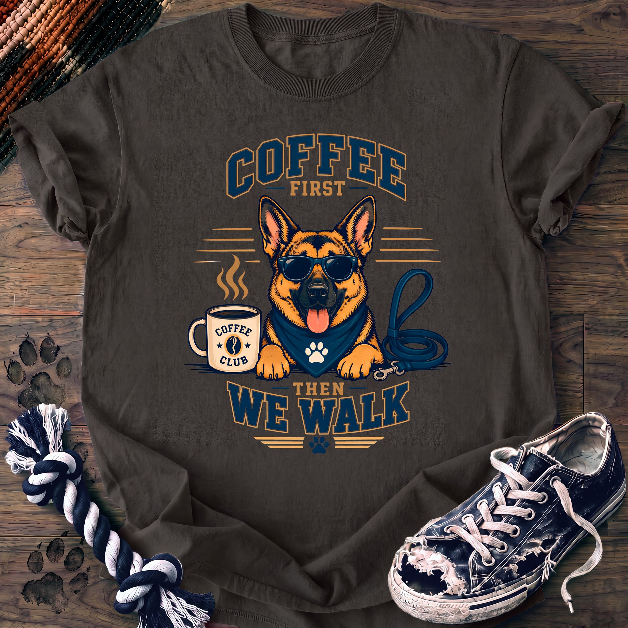 PAWSSION CLUB t-shirt in Pepper color - SKU PC-0176
