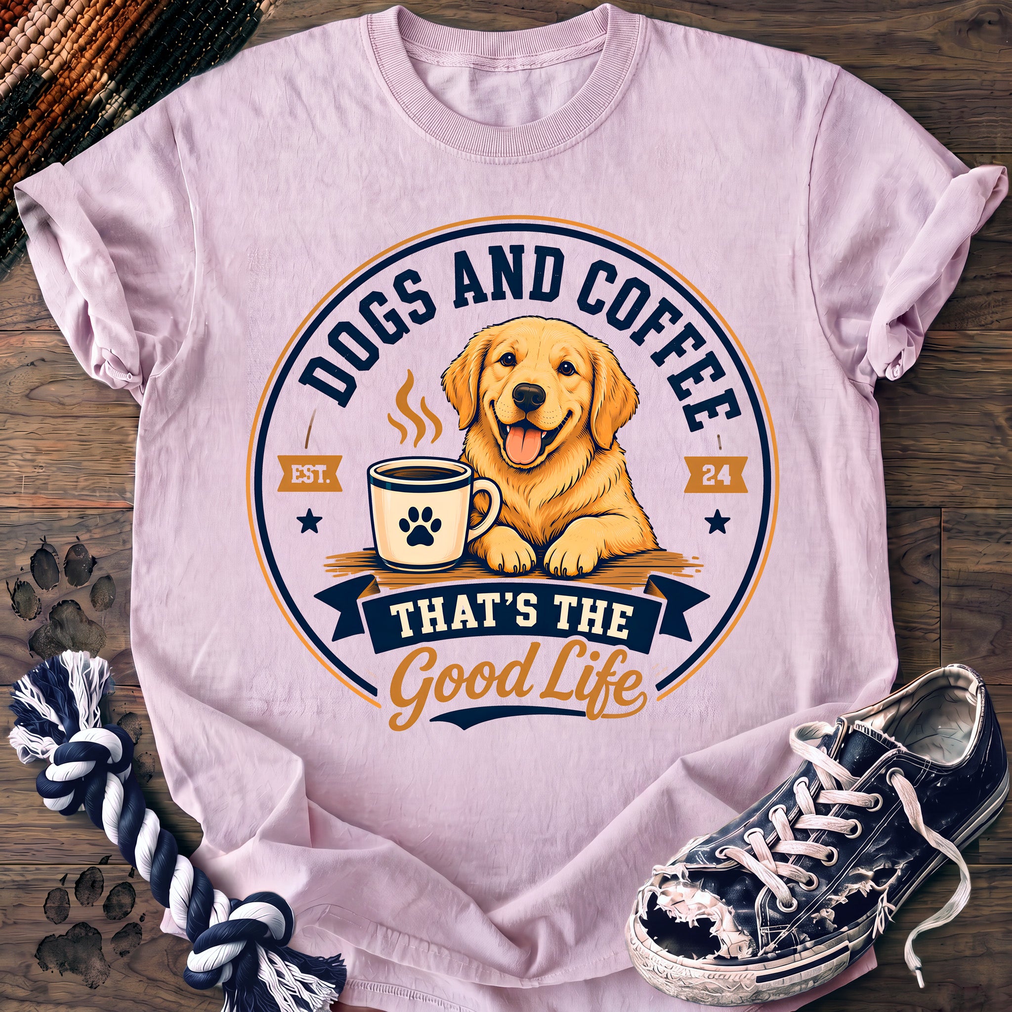 PAWSSION CLUB t-shirt in Blossom color - SKU PC-0177