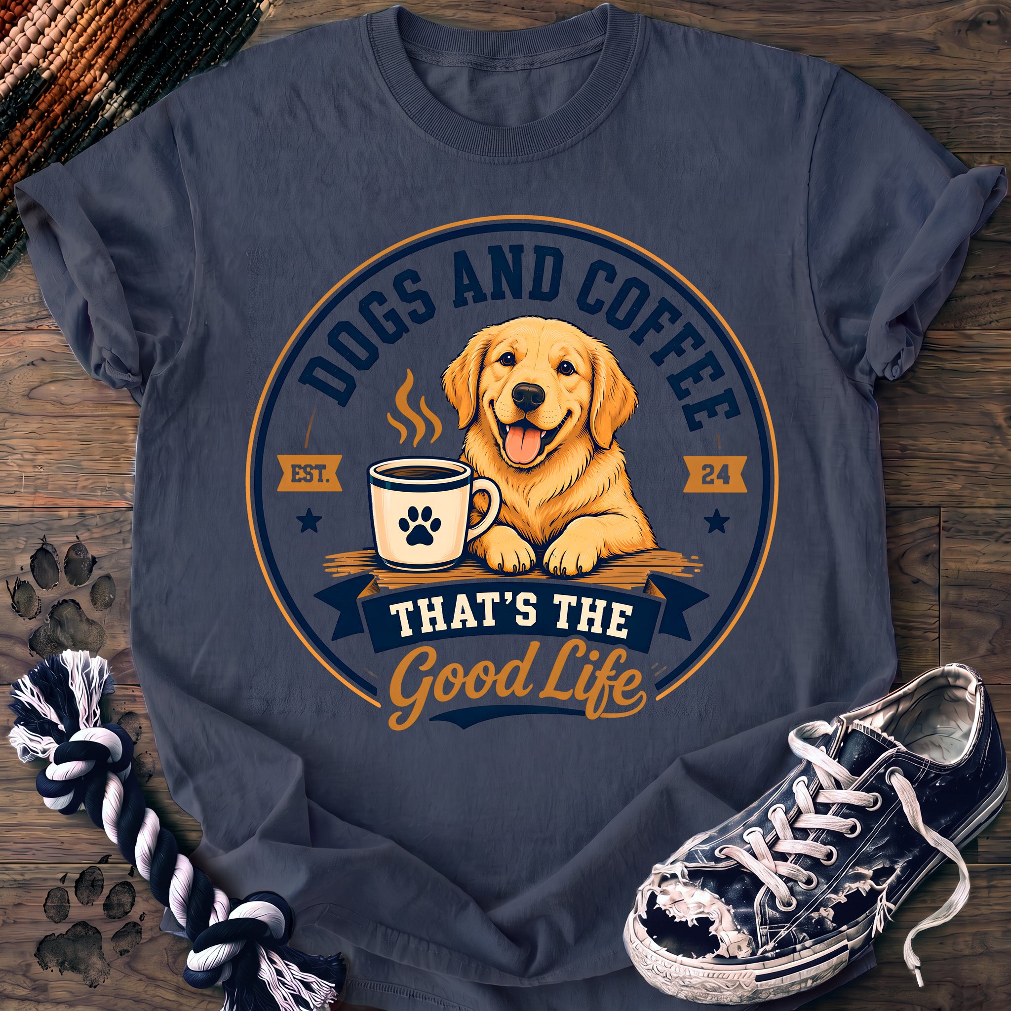 PAWSSION CLUB t-shirt in BlueJean color - SKU PC-0177
