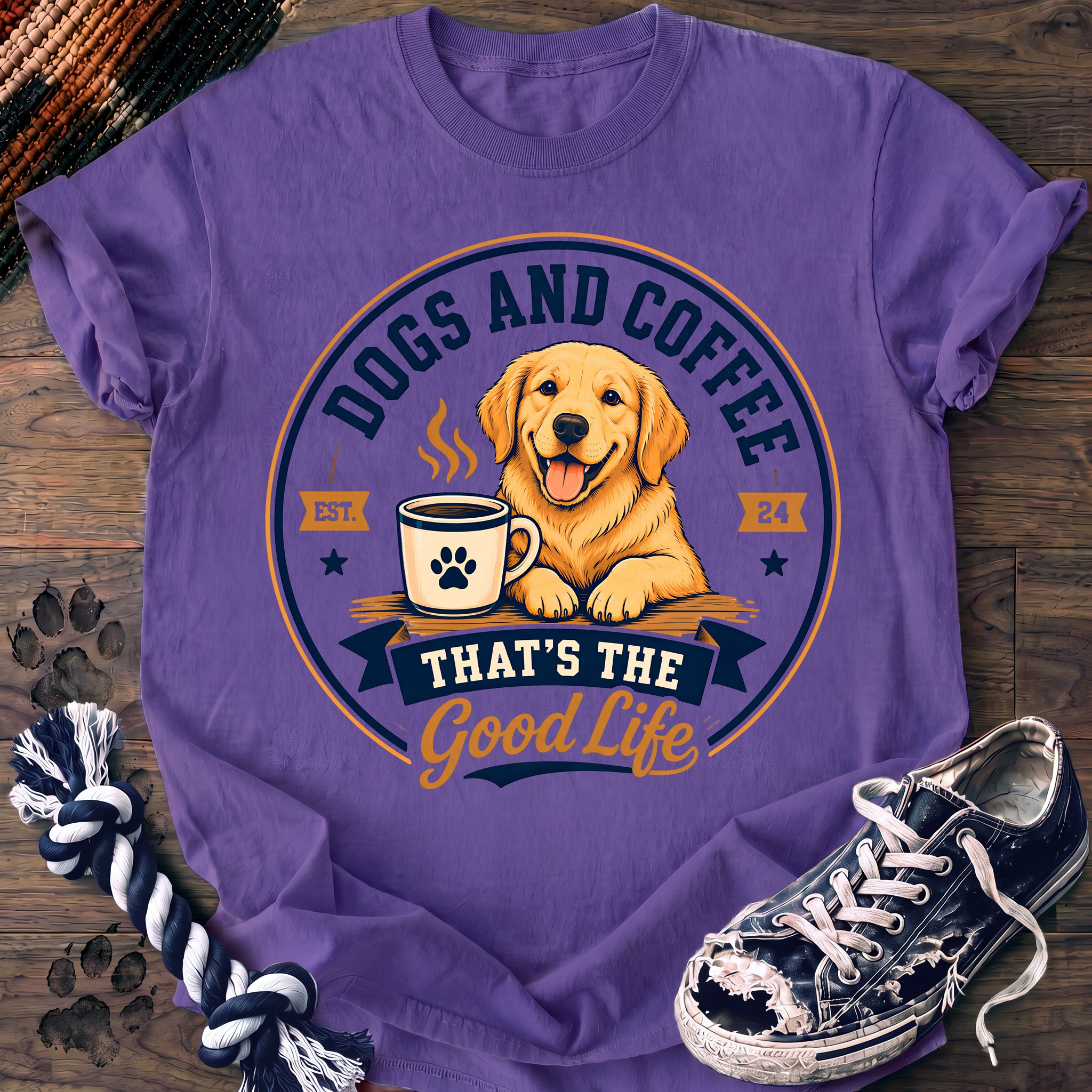 PAWSSION CLUB t-shirt in Violet color - SKU PC-0177