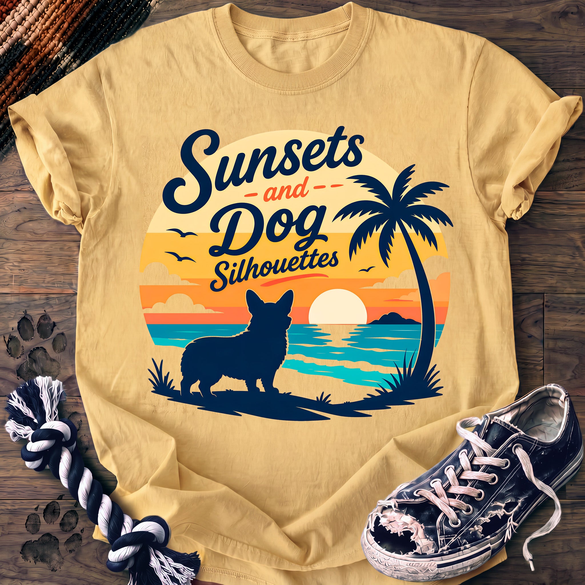 PAWSSION CLUB t-shirt in Butter color - SKU PC-0179