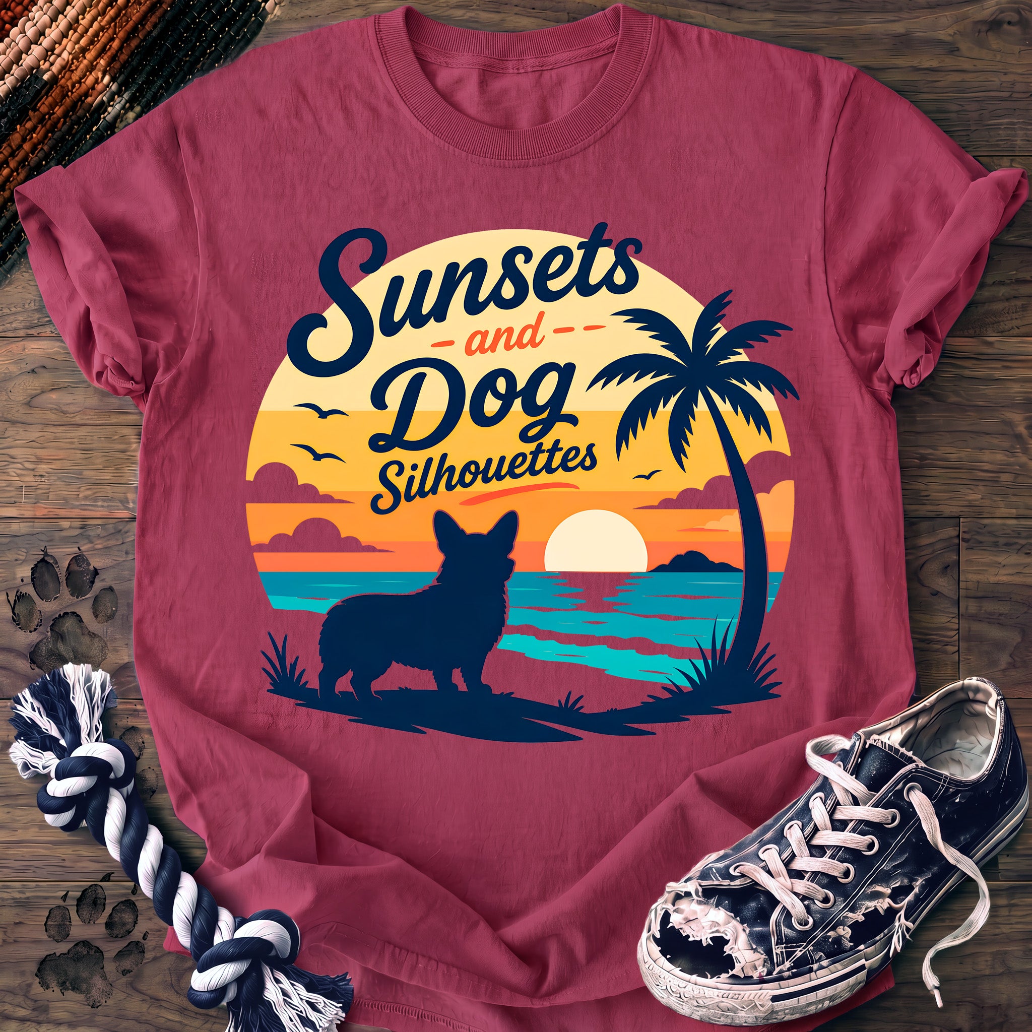 PAWSSION CLUB t-shirt in Crunchberry color - SKU PC-0179