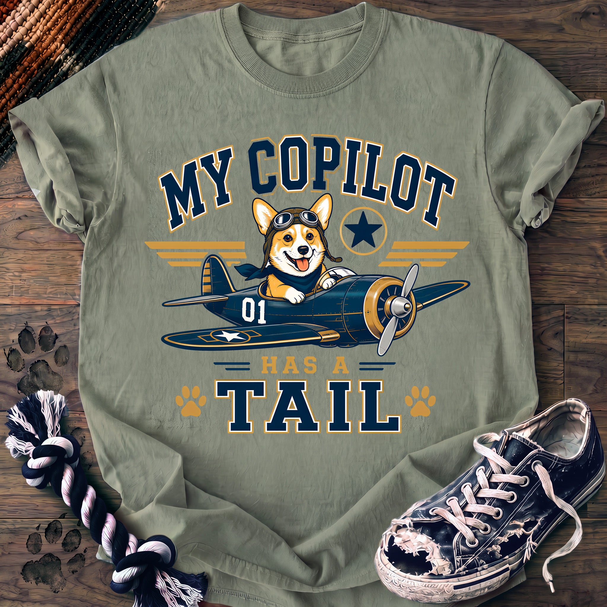 PAWSSION CLUB t-shirt in Bay color - SKU PC-0180