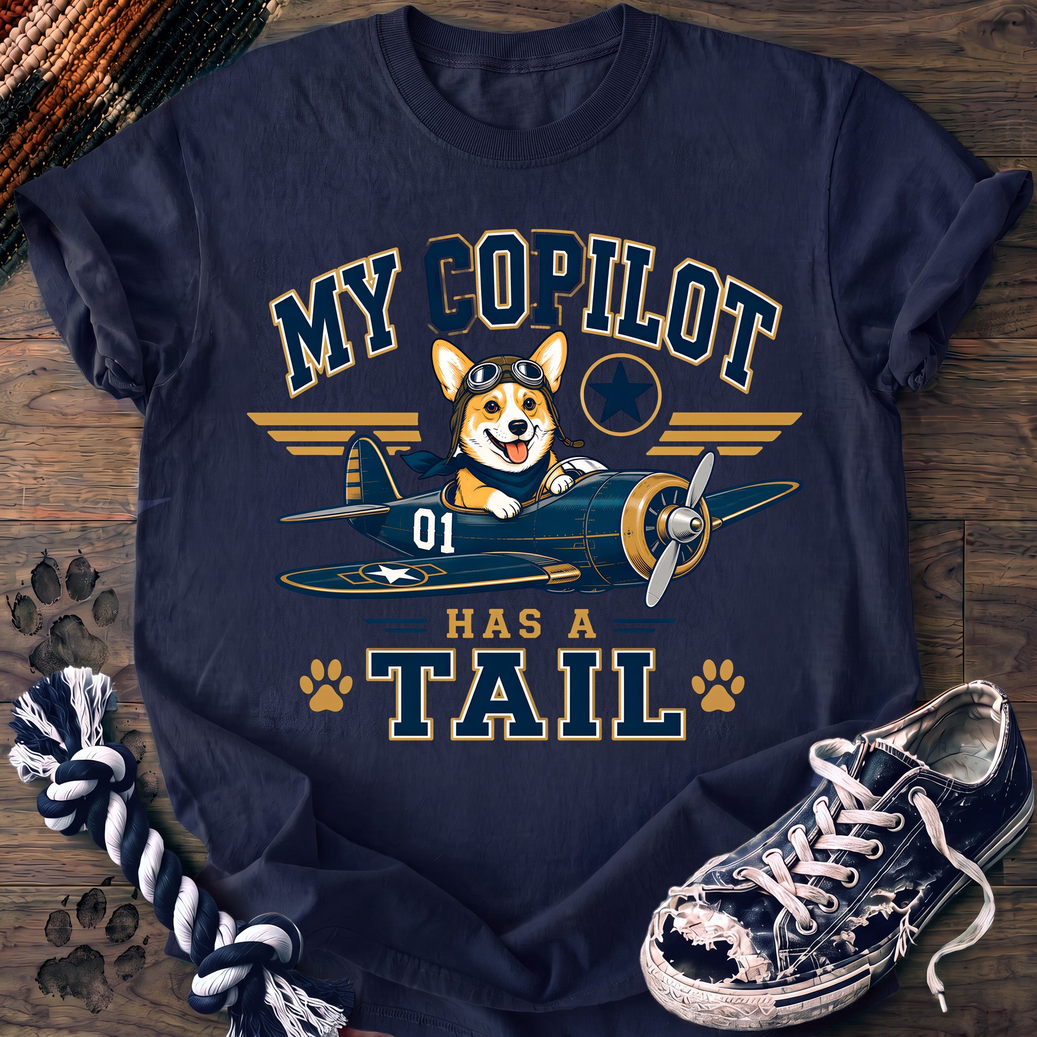 PAWSSION CLUB t-shirt in Navy color - SKU PC-0180