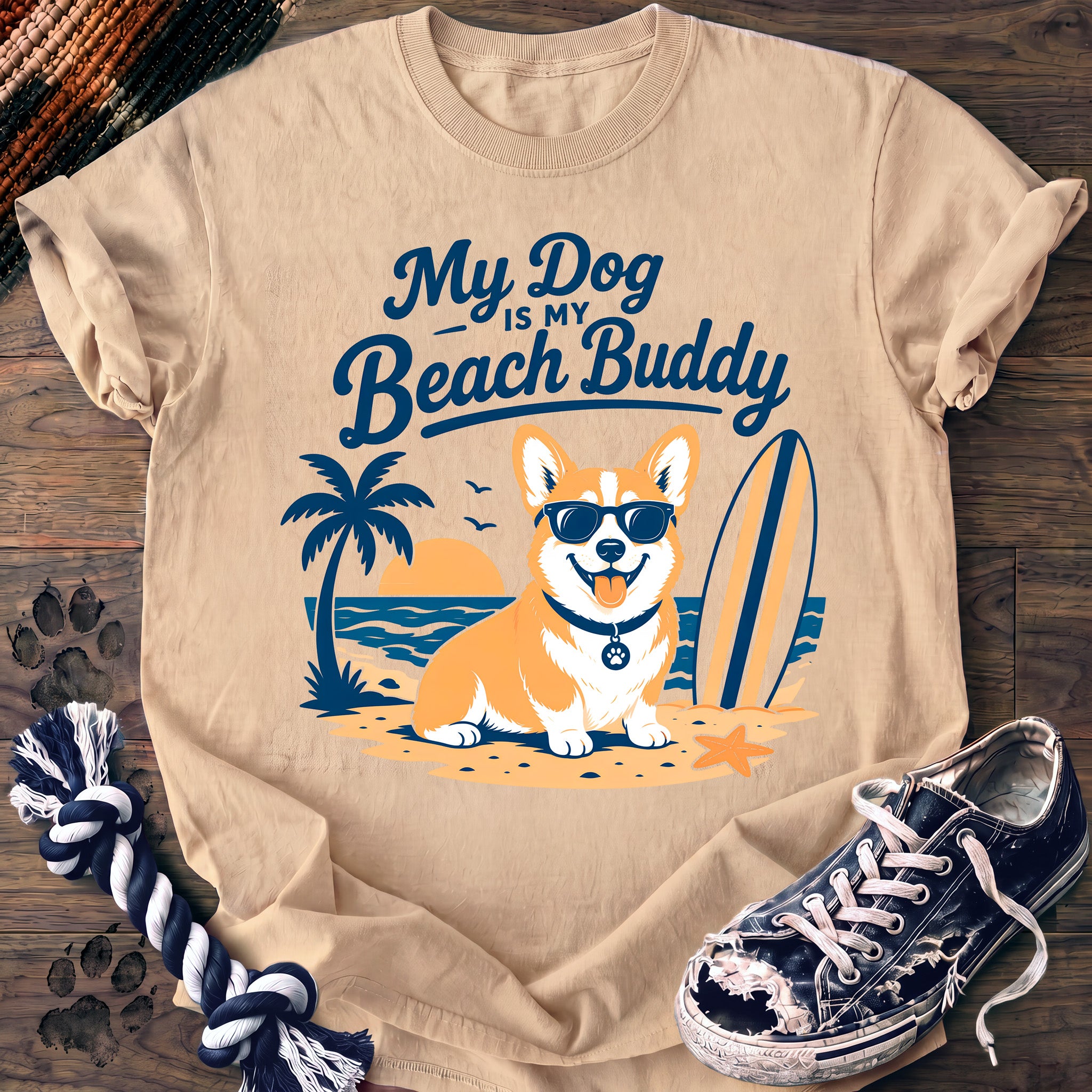 PAWSSION CLUB t-shirt in Ivory color - SKU PC-0181